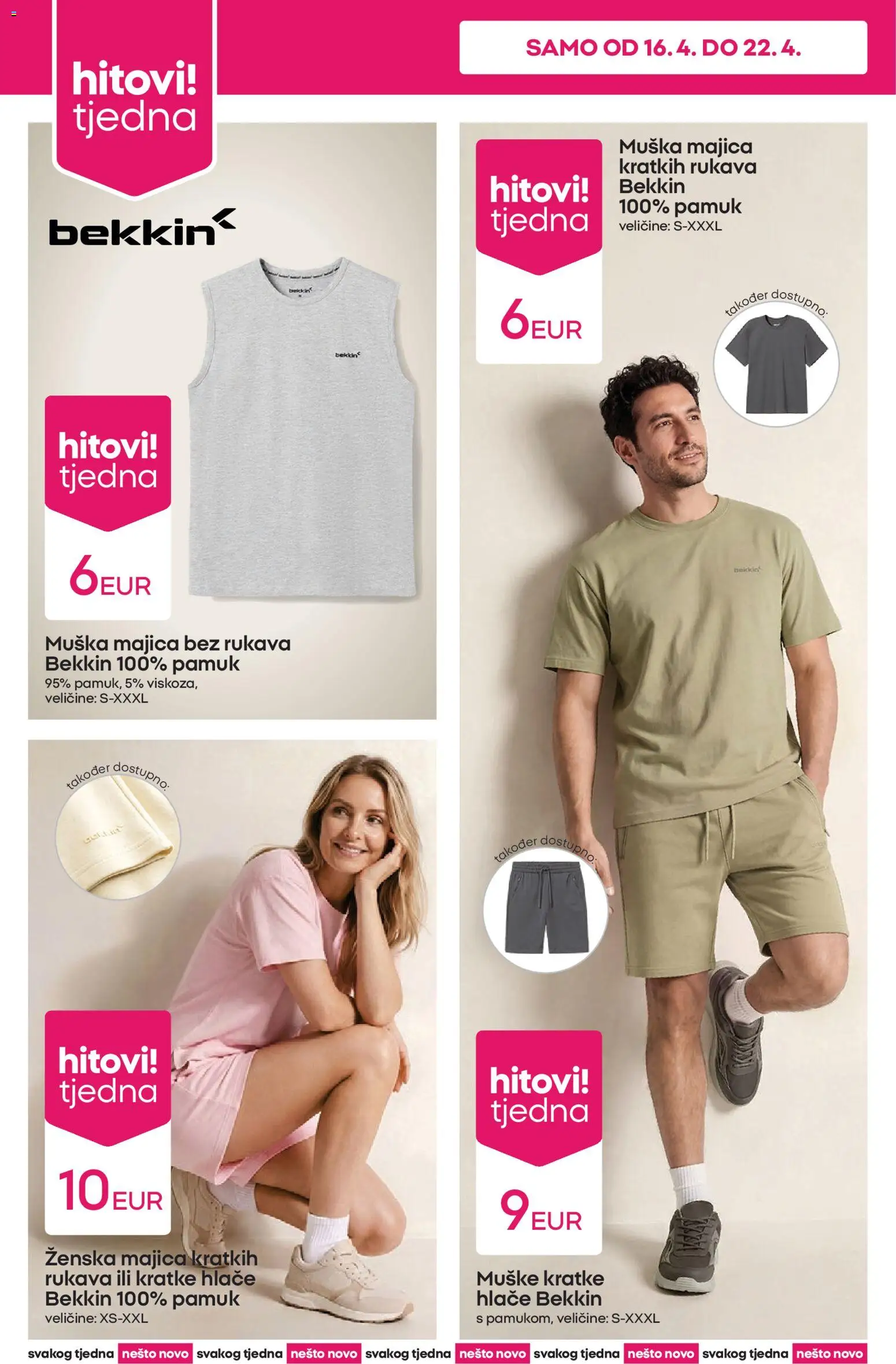 Pepco katalog | vrijedi od 16.04.2026 | Stranica: 4 | Proizvodi: Majica bez rukava, Majica, Hlače, Kratke hlače