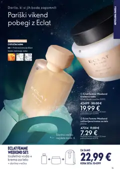 Oriflame katalog akcije – veljaven od 10.12.2025 | Stran: 15 | Izdelki: Krema, Krema za telo, Voda, Toaletna voda