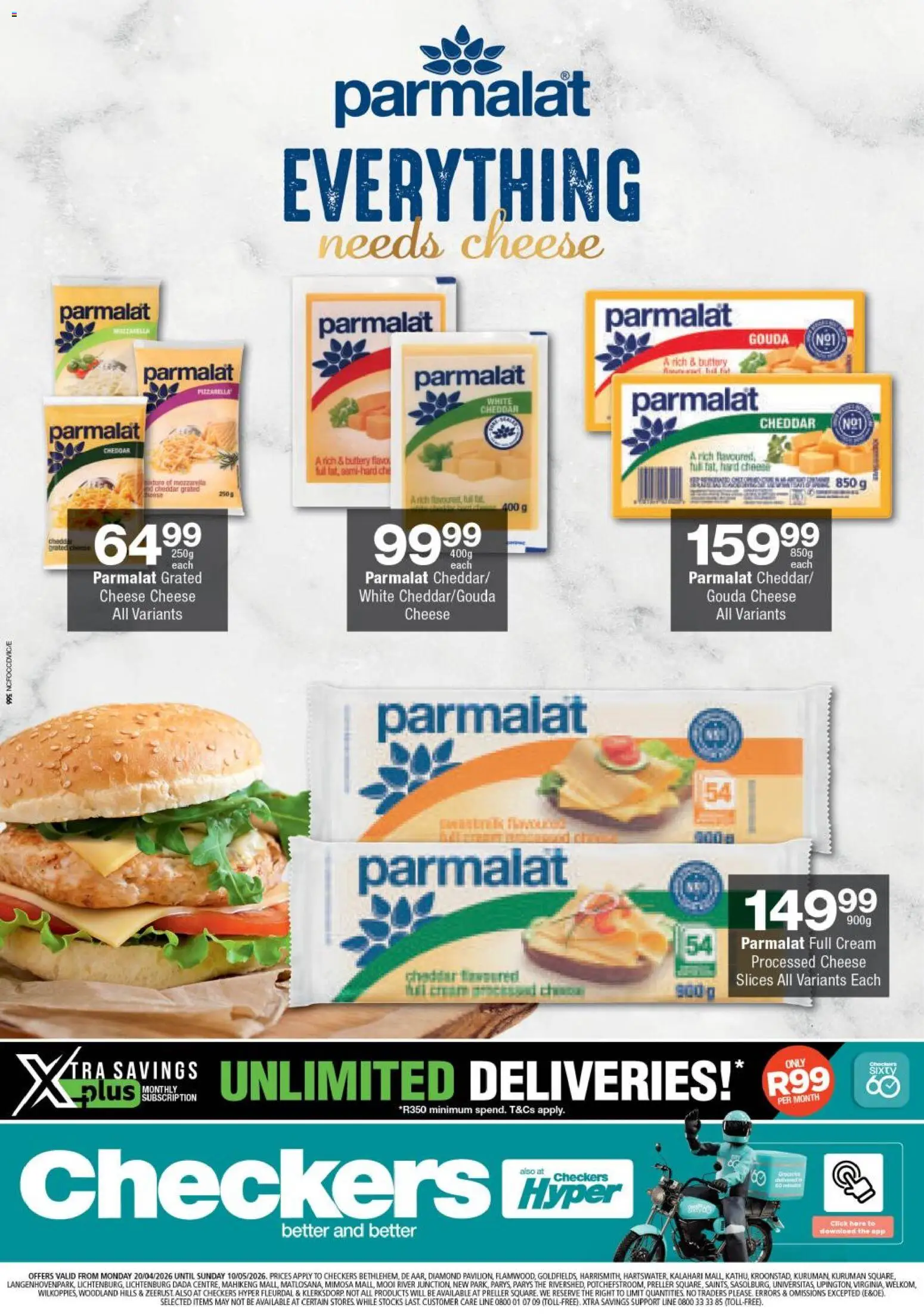 New Checkers catalogue – valid from 20.04.2026 | Page: 1 | Products: Cheese, Cream