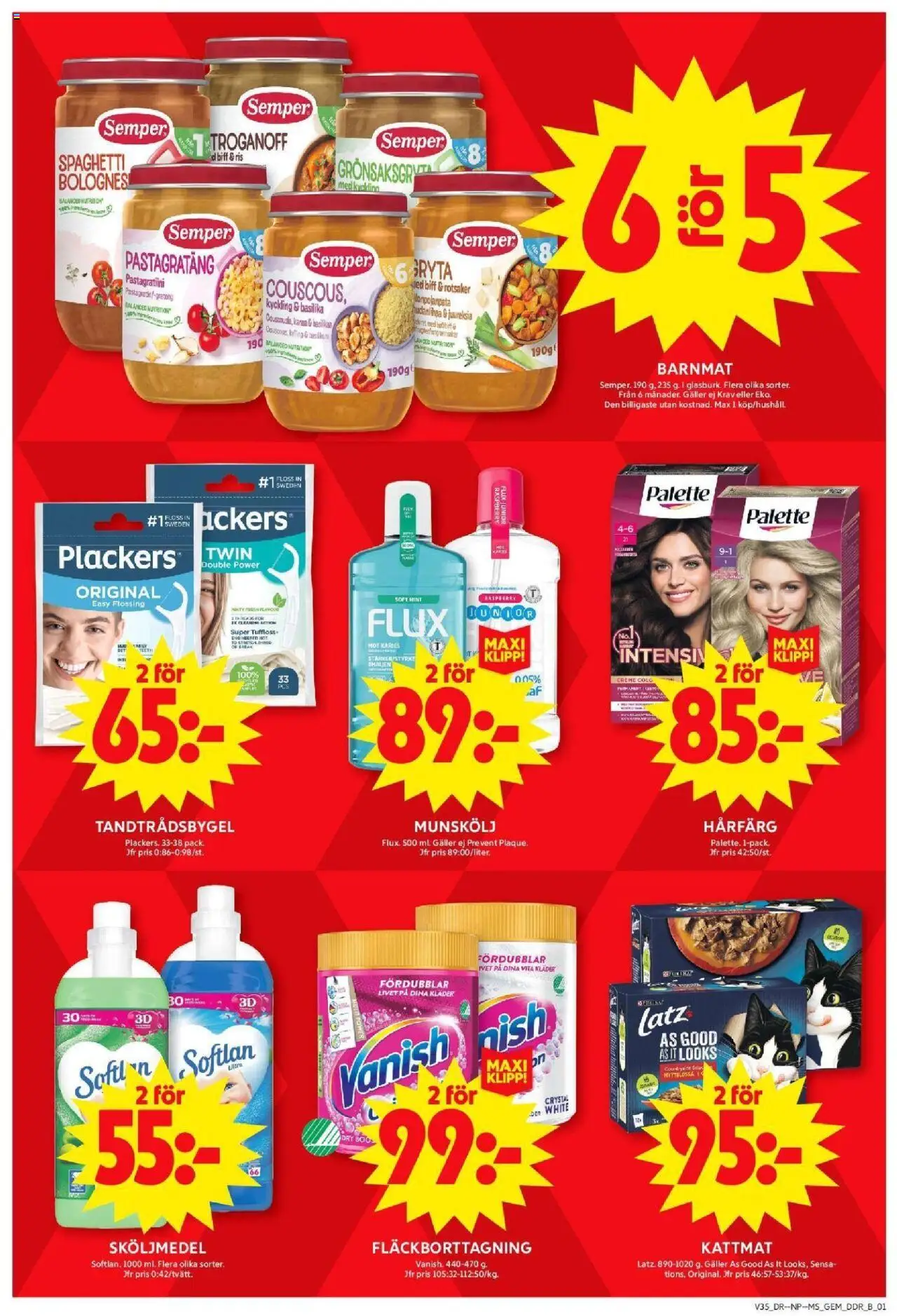 ICA Maxi reklamblad aktuell från 25.08.2025 | Sida: 6 | Produkter: Hårfärg, Sköljmedel, Fläckborttagning, Ris