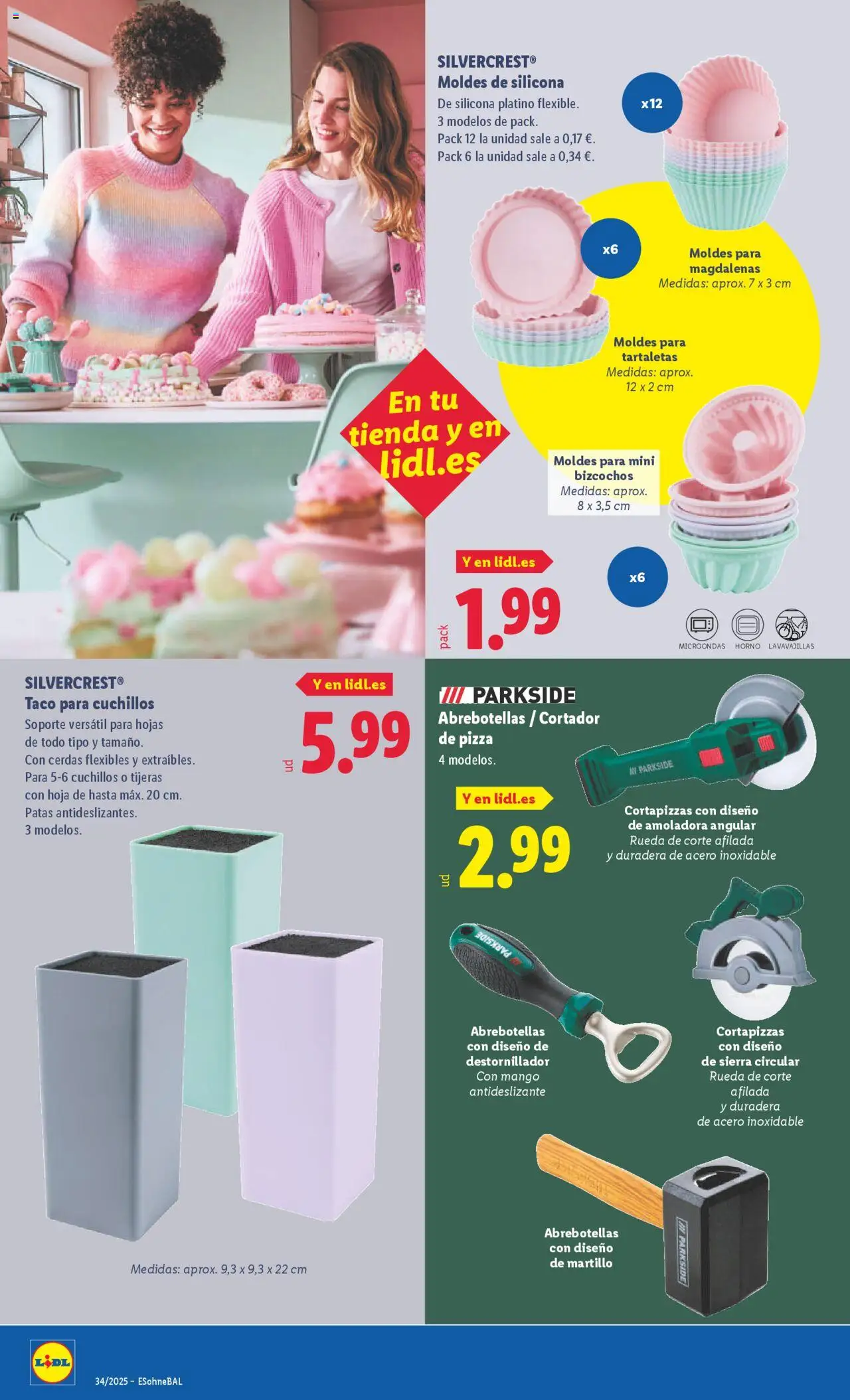 Lidl catálogo de bazar VAL │ válido desde el 18.08.2025 | Página: 8 | Productos: Pizza, Horno, Lavavajillas, Ρούτερ