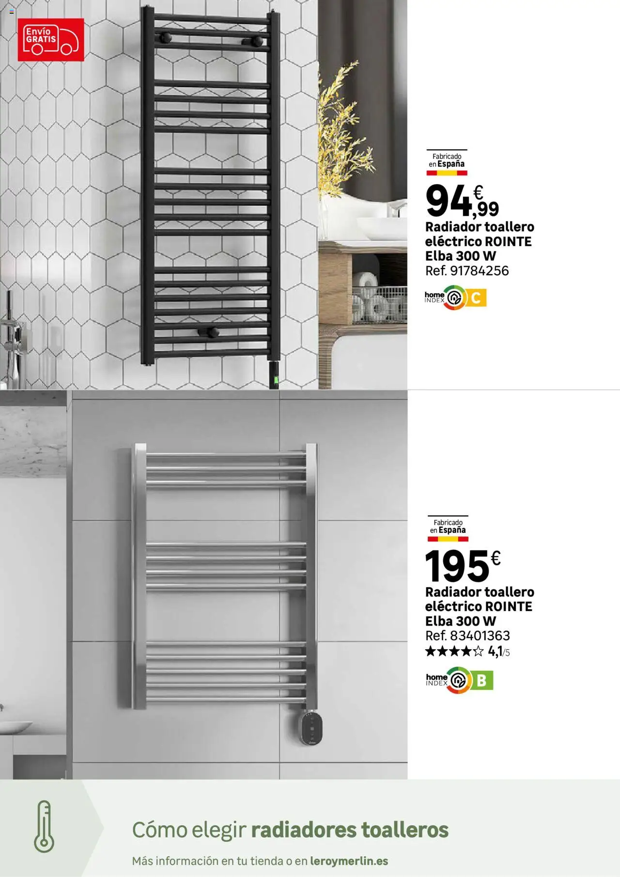 Leroy Merlin catálogo │ válido desde el 21.10.2025 | Página: 95 | Productos: Toallero, Radiador