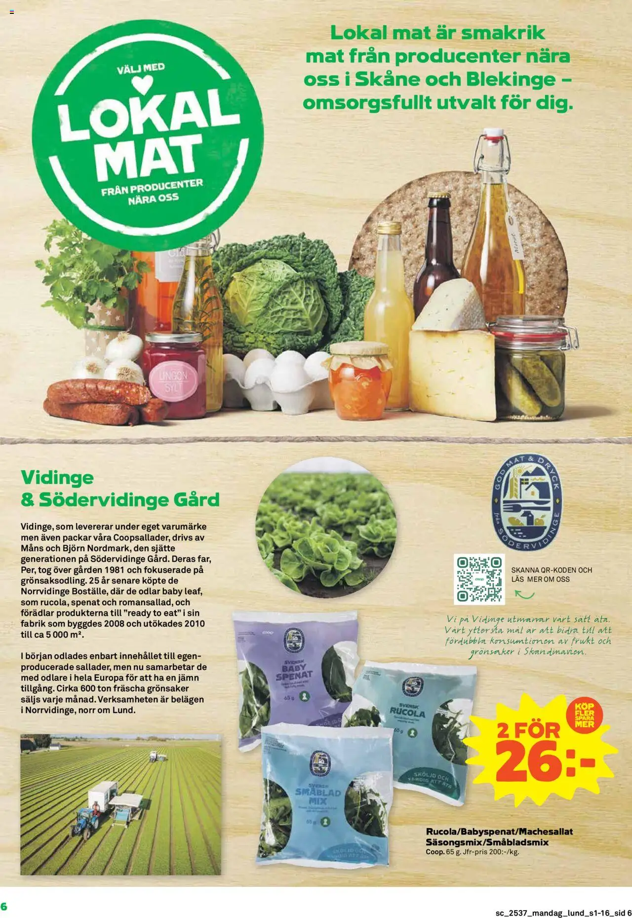 Stora Coop reklamblad aktuell från 08.09.2025 | Sida: 6 | Produkter: Spenat
