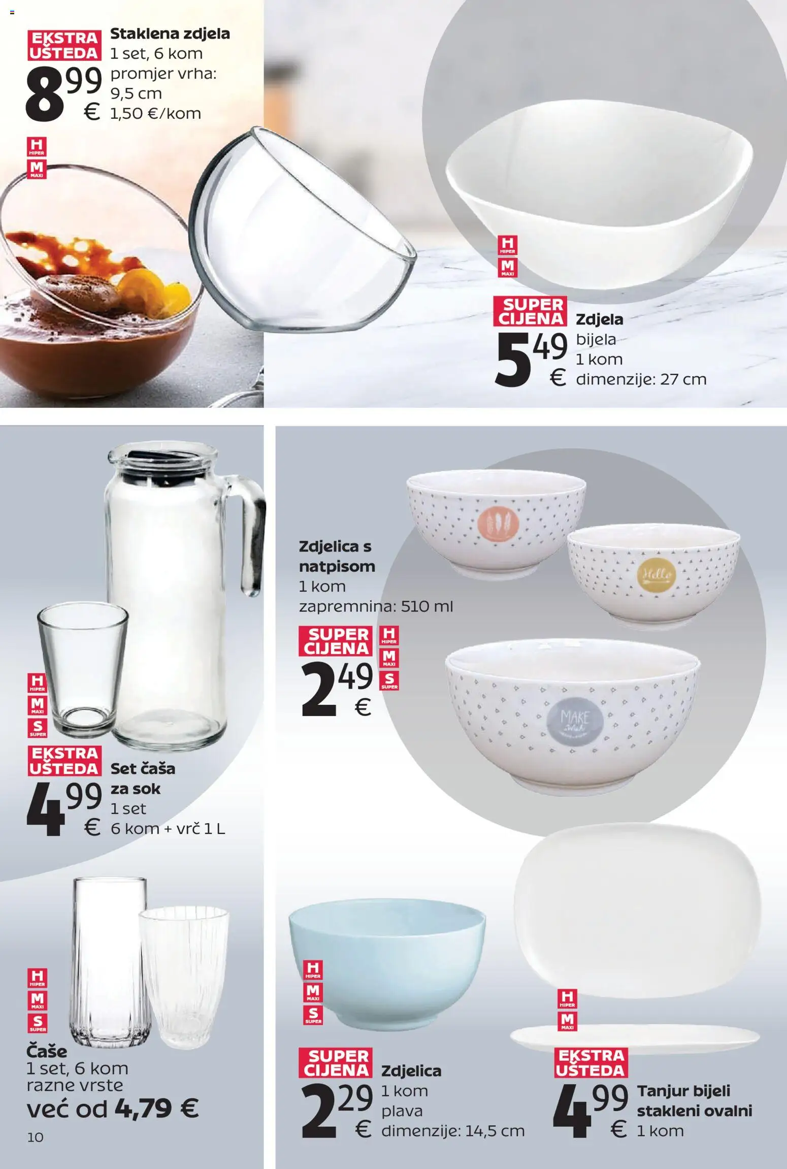 Tommy katalog | vrijedi od 02.03.2026 | Stranica: 10 | Proizvodi: Sok, Čaše, Zdjela