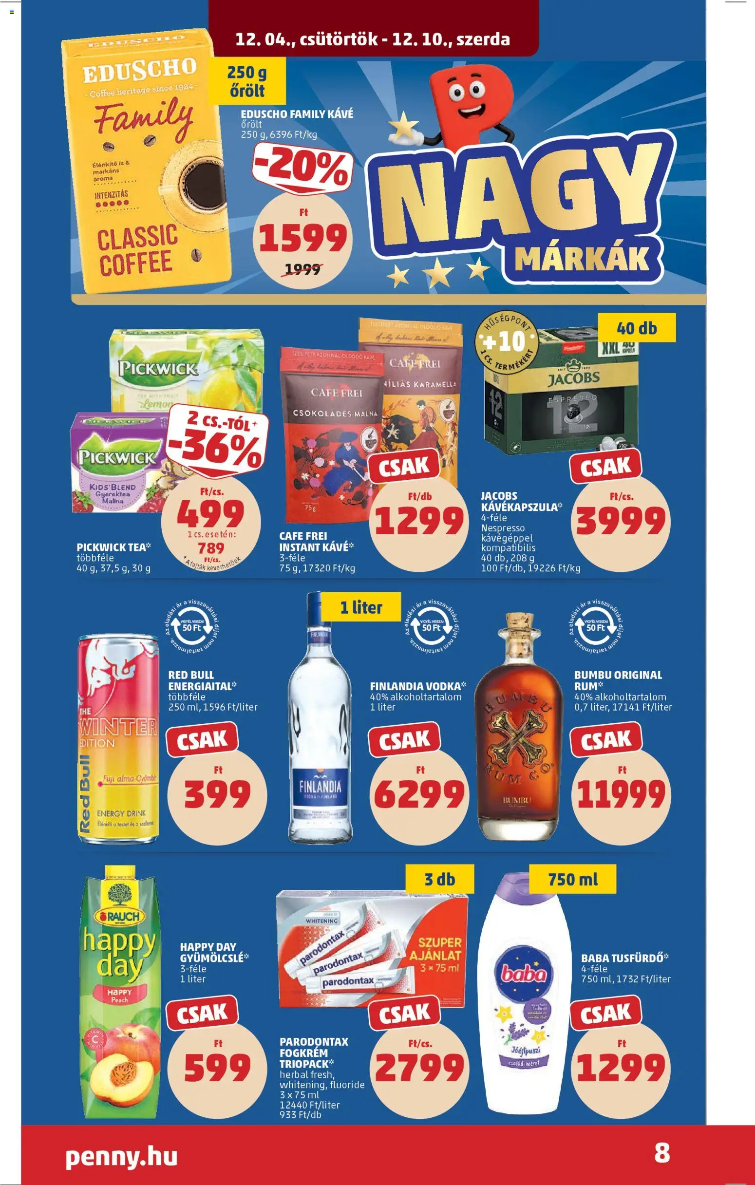 PENNY akciós ujság - amely érvényes a következő dátumtól: 04.12.2025 | Oldal: 12