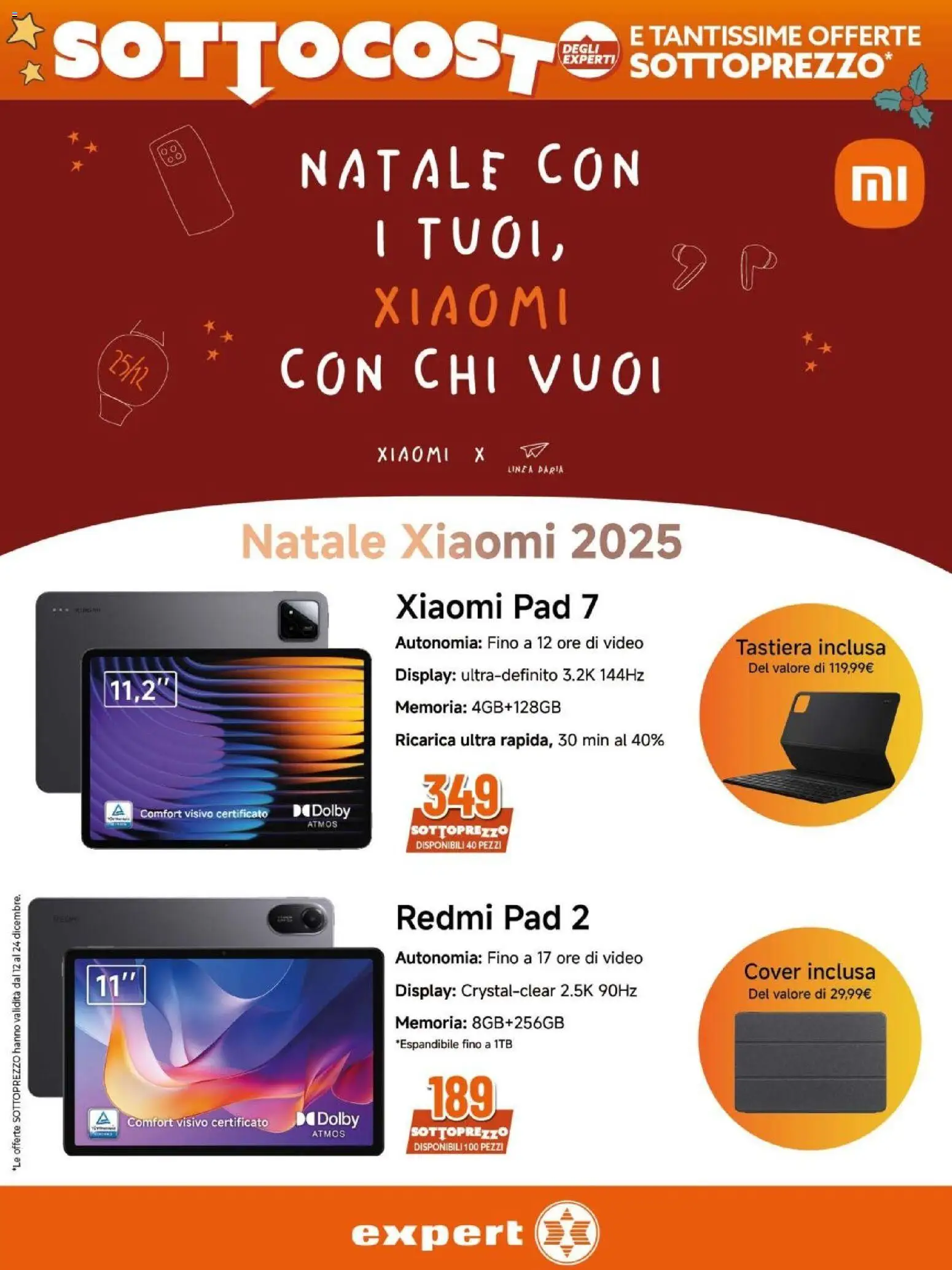 Volantino Expert del 12.12.2025 | Pagina: 12 | Prodotti: Xiaomi, Tastiera, Video