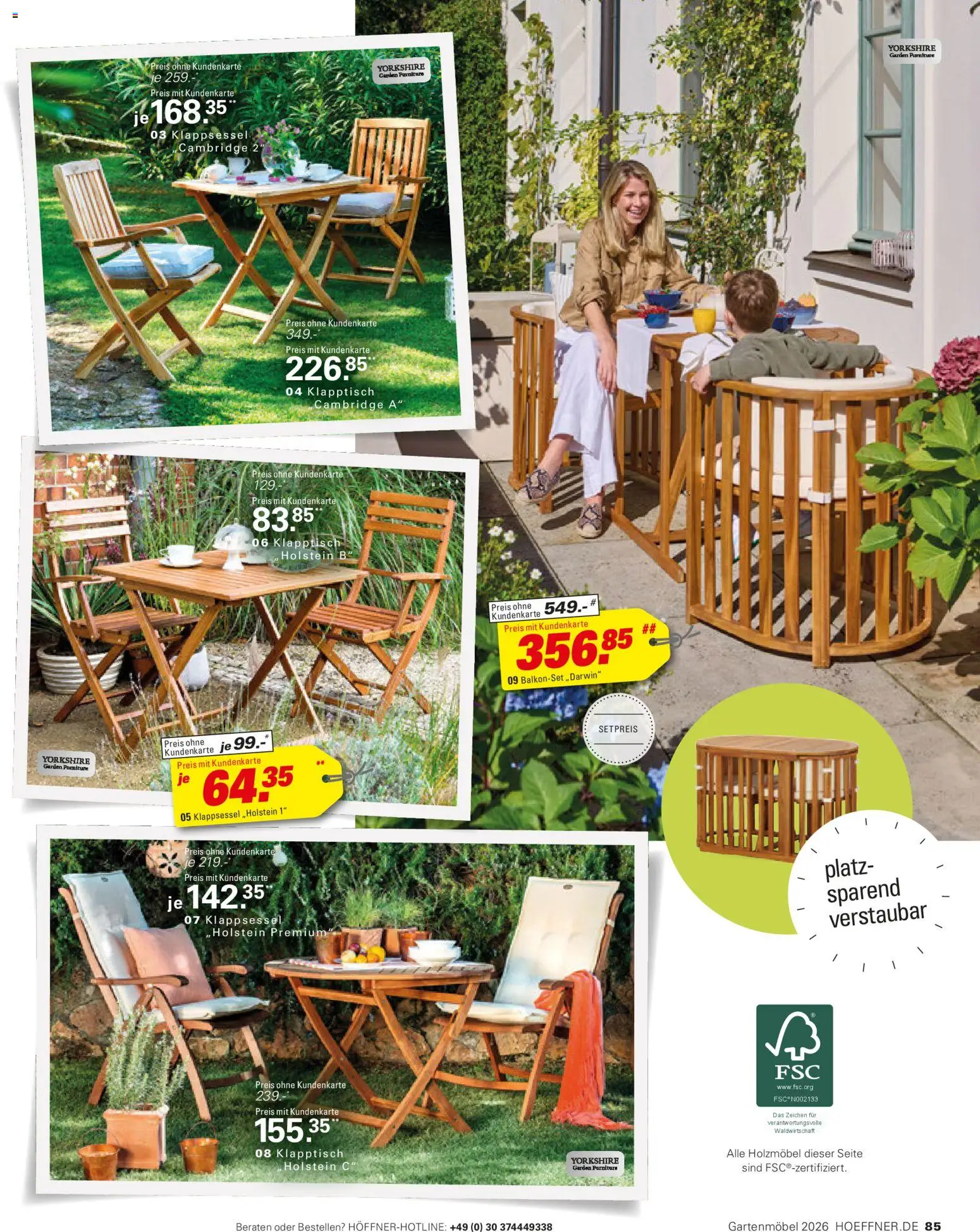 Höffner Prospekt Gartenmöbel – gültig ab 27.03.2026 | Seite: 85
