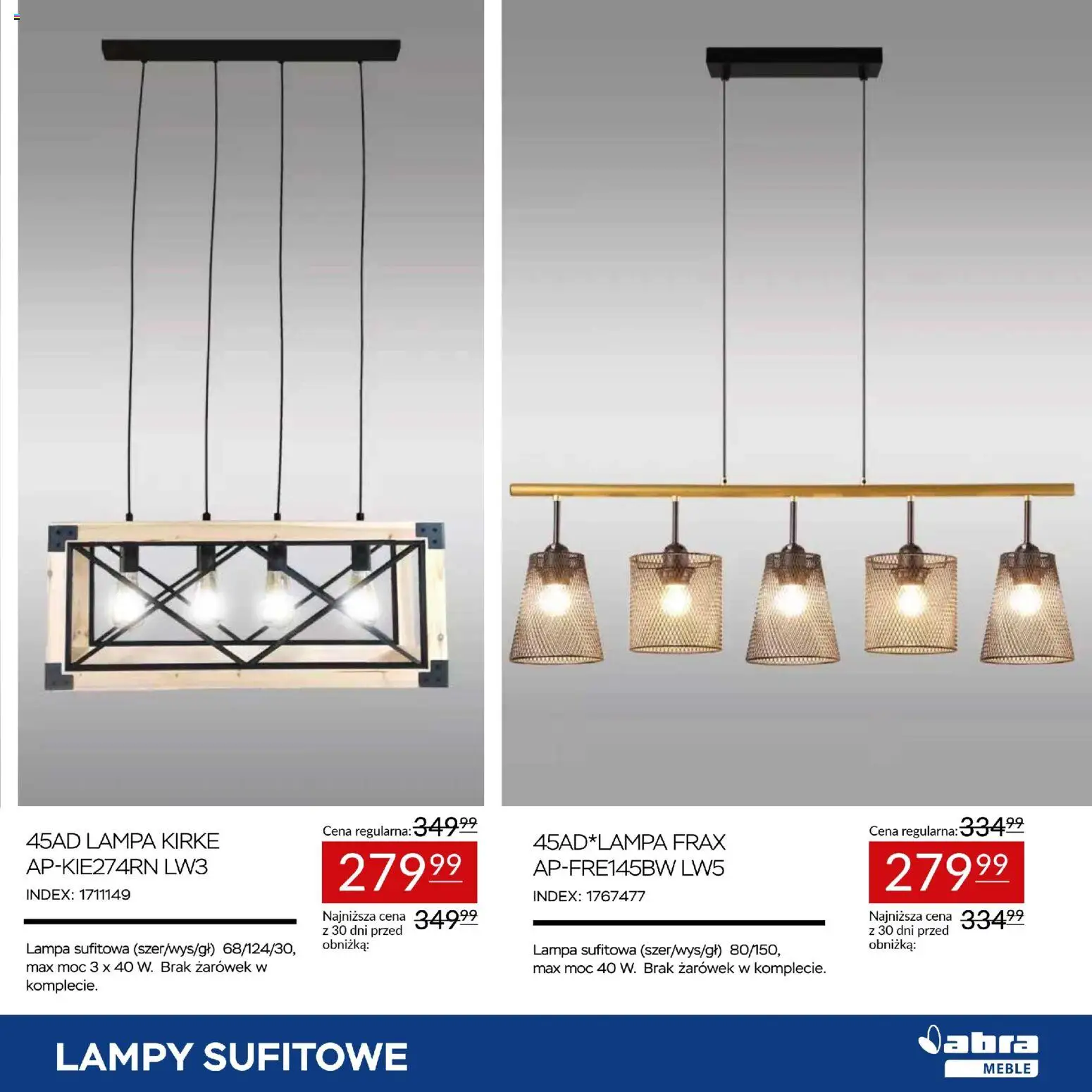 Abra meble Gazetka od 20.02.2026 | Strona: 7 | Produkty: Lampa