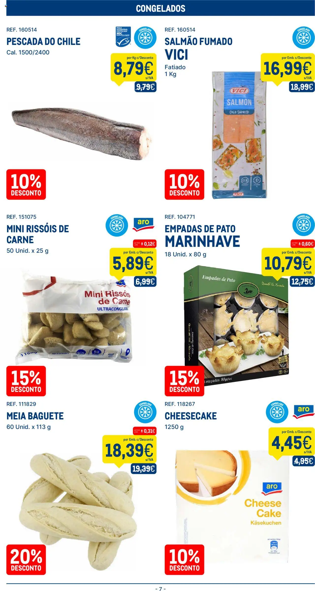 Makro folheto │ válido de 05.08.2025 | Página: 7 | Produtos: Pescada, Salmão, Carne