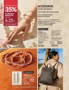 Vista previa Catálogo AVON campaña 12 válido desde el 01.12.2025 | Página: 156 | Productos: Anillos, Mochila, Té, Conjunto de pulseras