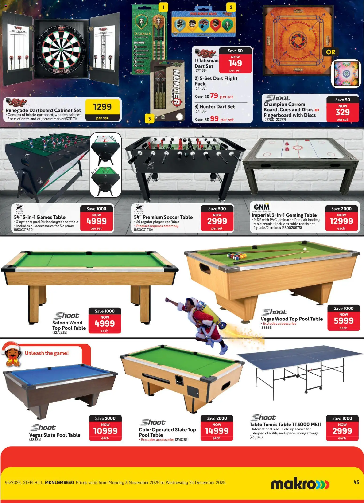 New Makro catalogue – valid from 03.11.2025 | Page: 45 | Products: Player, Games, Table