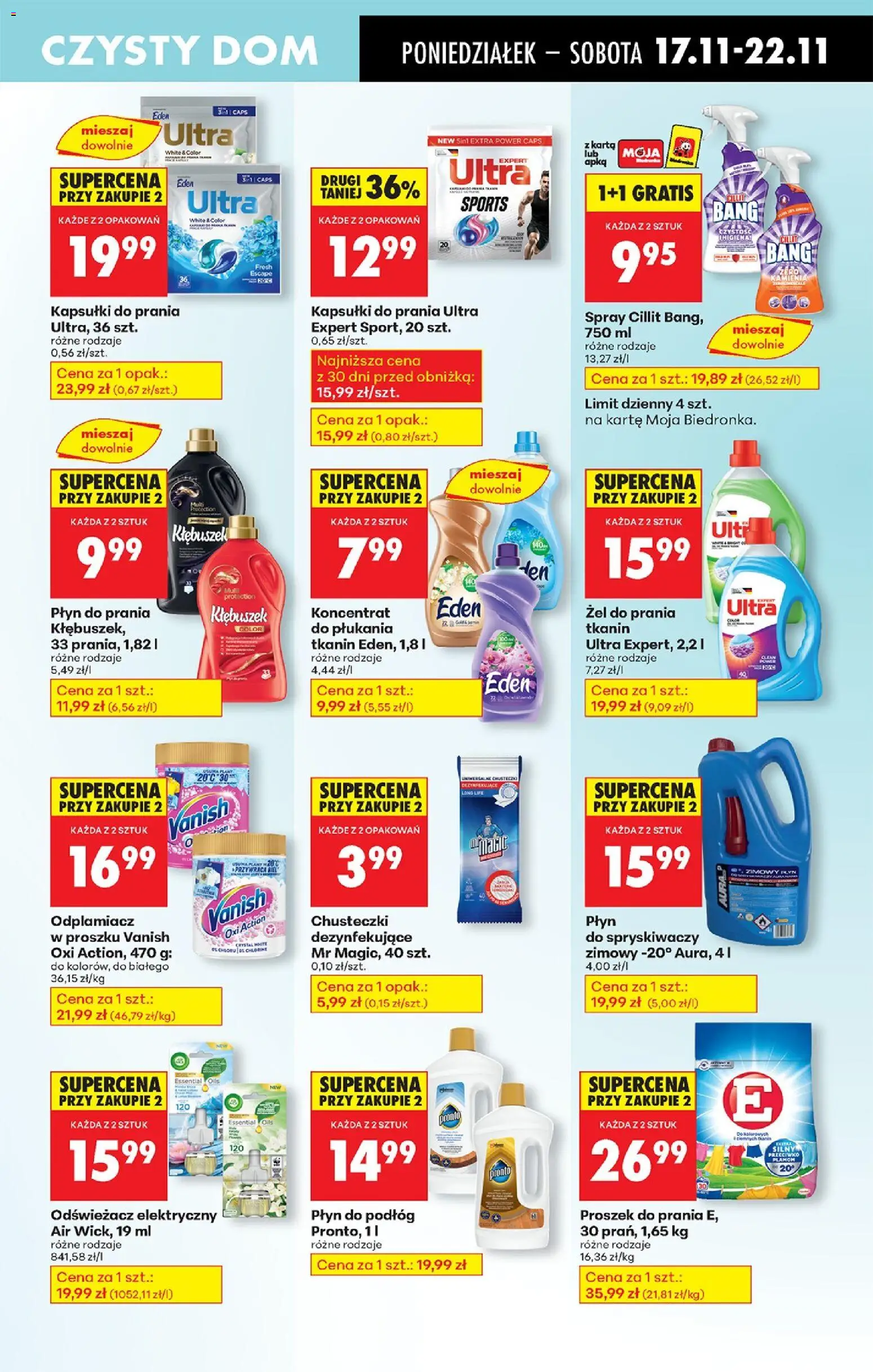 Biedronka gazetka od 17.11.2025 | Strona: 81 | Produkty: Karta, Vanish, Odplamiacz, Detergent