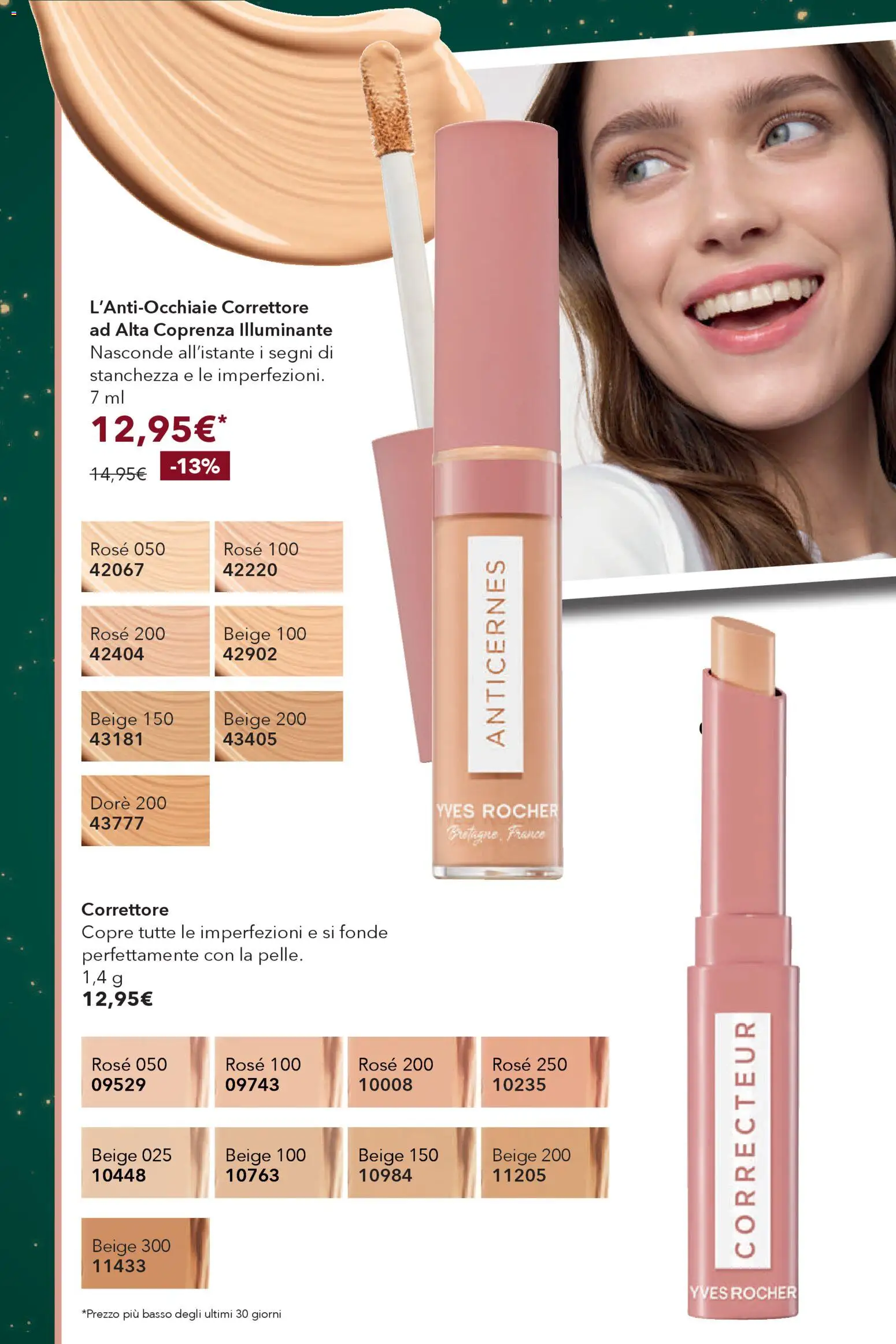 Volantino Yves Rocher del 29.11.2025 | Pagina: 34 | Prodotti: Illuminante, Correttore