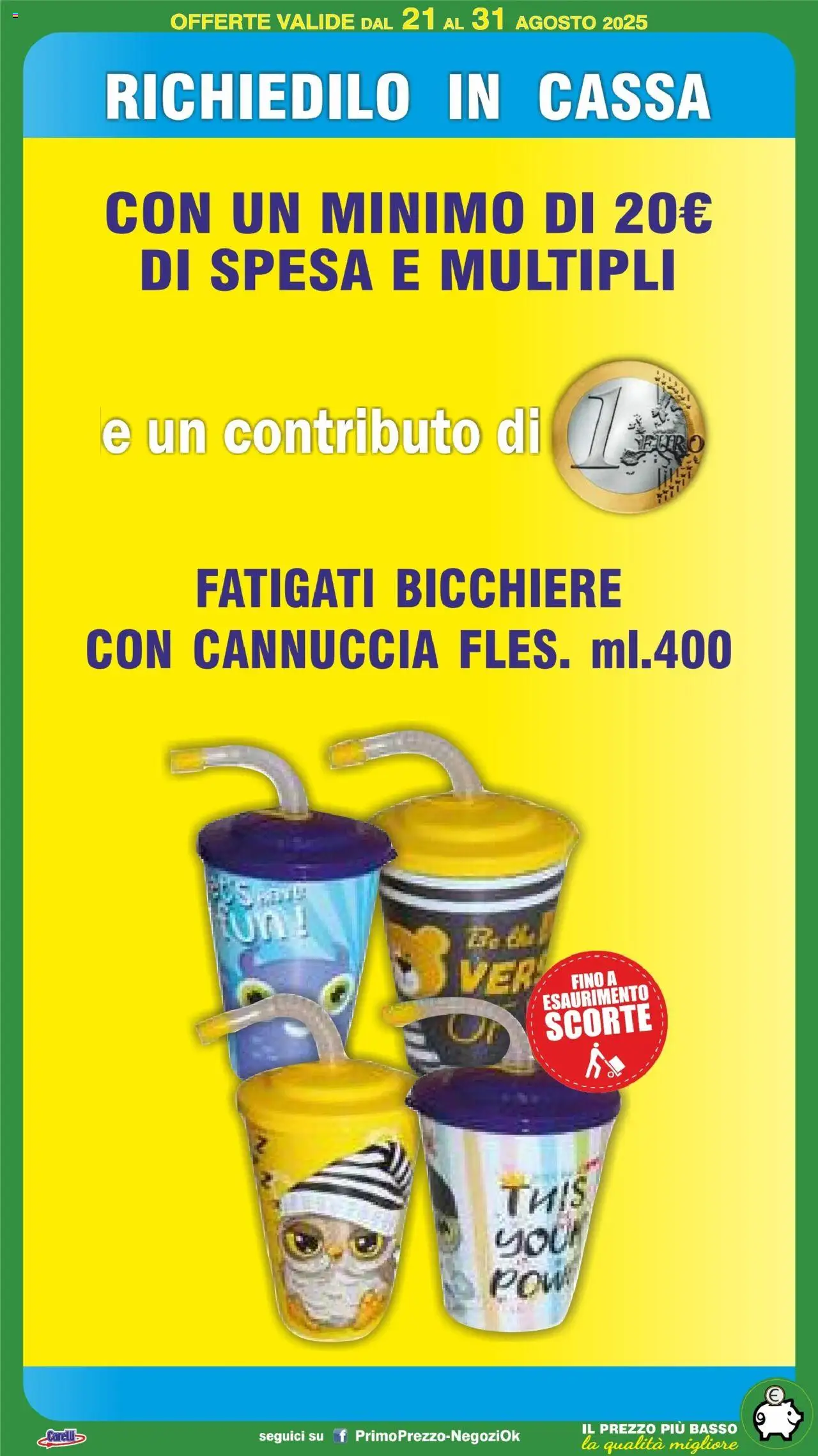 Volantino Primo Prezzo del 21.08.2025 | Pagina: 46