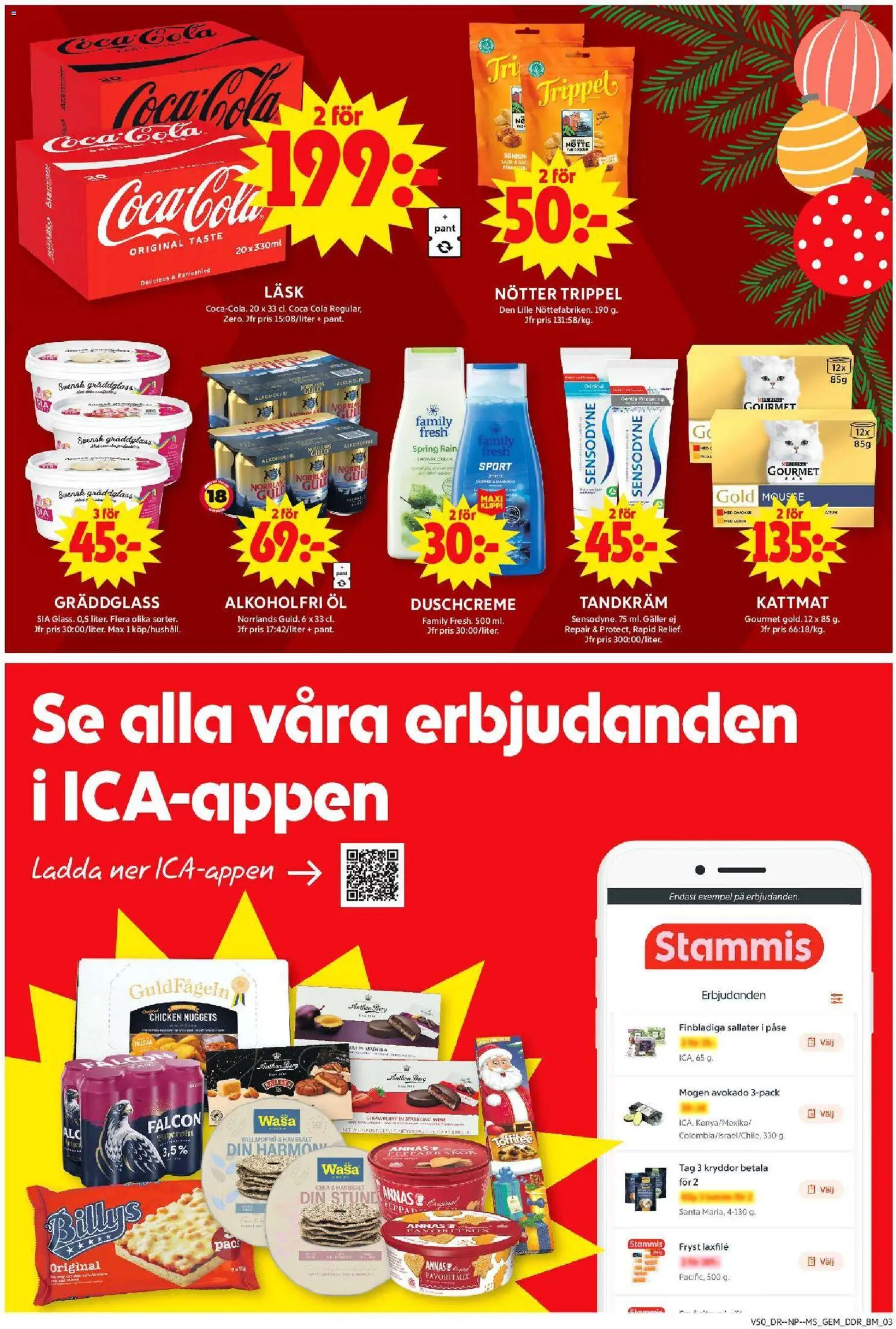 ICA Maxi reklamblad aktuell från 08.12.2025 | Sida: 7 | Produkter: Mousse, Avocado, Coca cola, Nötter