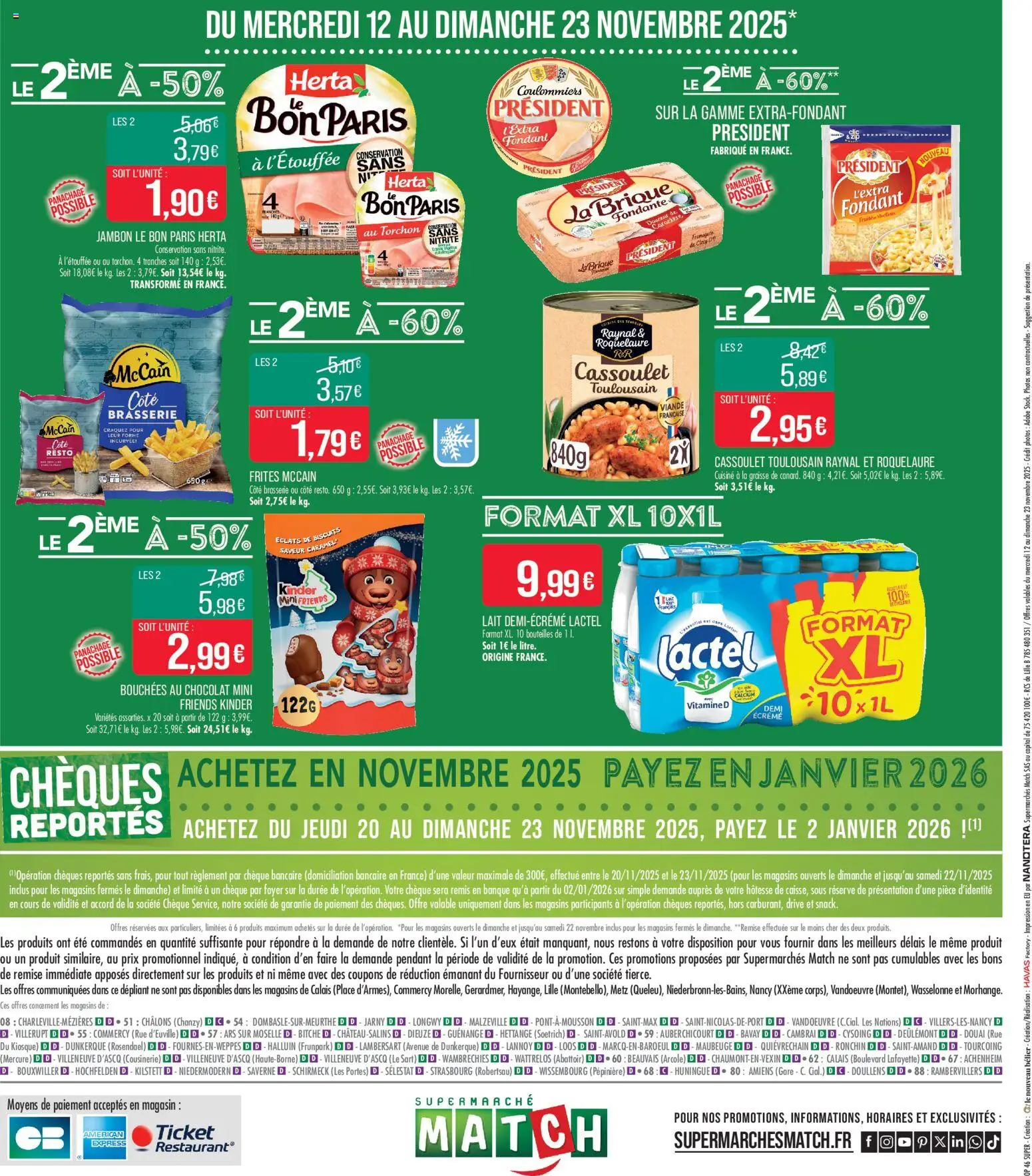 {H1} | Page: 22 | Produits: Frites, Portes, Chocolat, Jambon