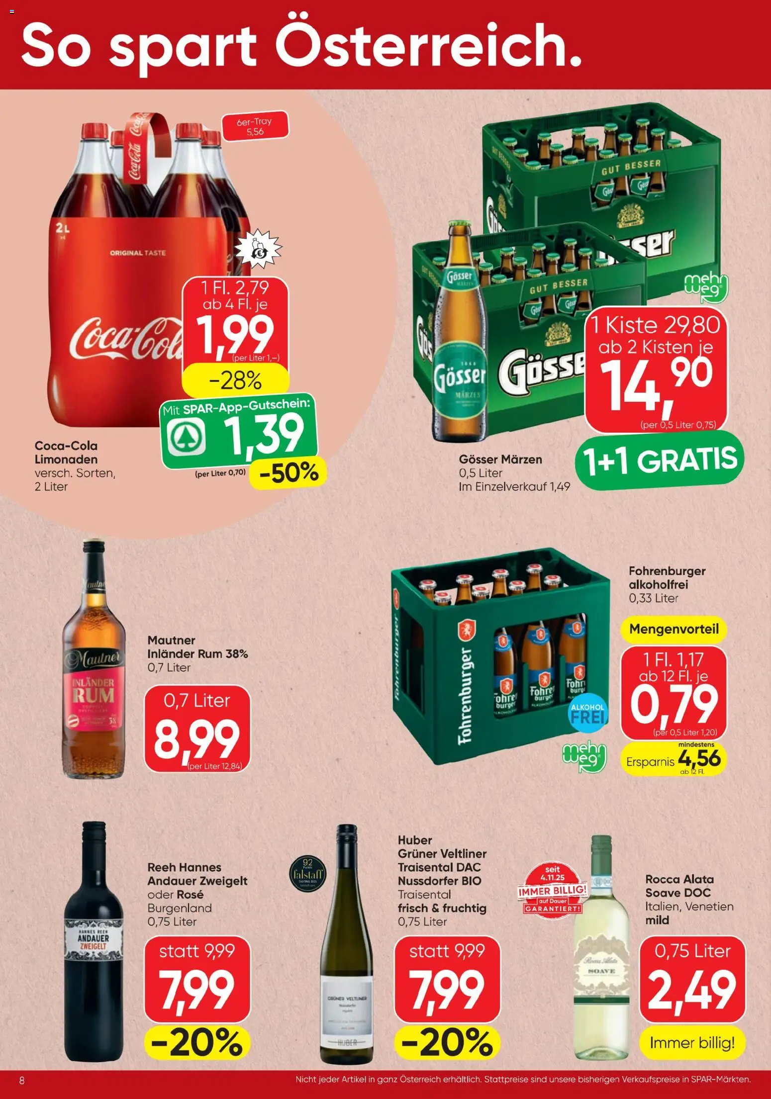 Spar Flugblatt gültig ab 22.01.2026 | Seite: 8