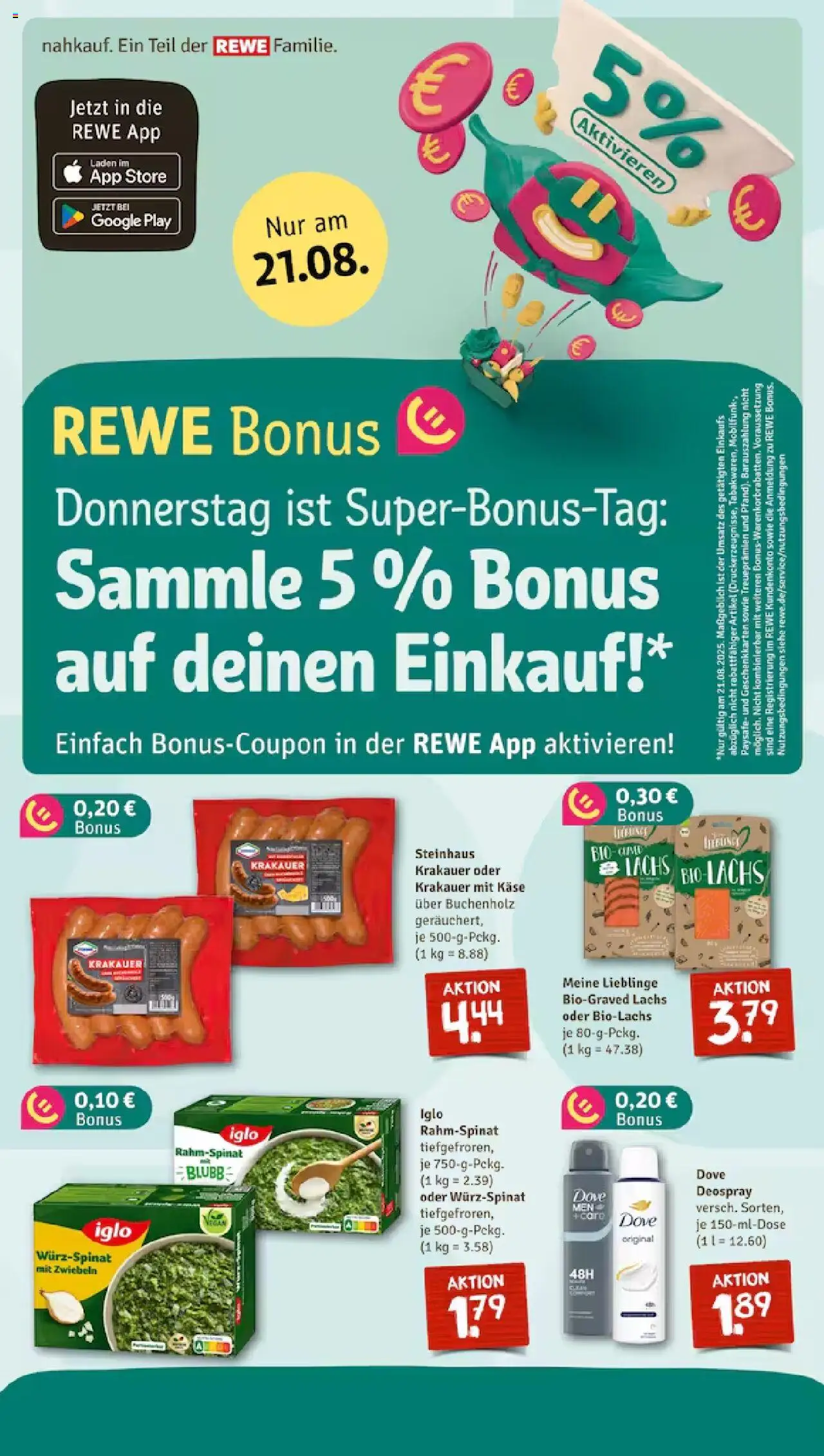 Nahkauf Prospekt 	 - gültig ab dem 18.08.2025 | Seite: 5 | Produkte: Käse, Iglo, Lachs, Zwiebeln