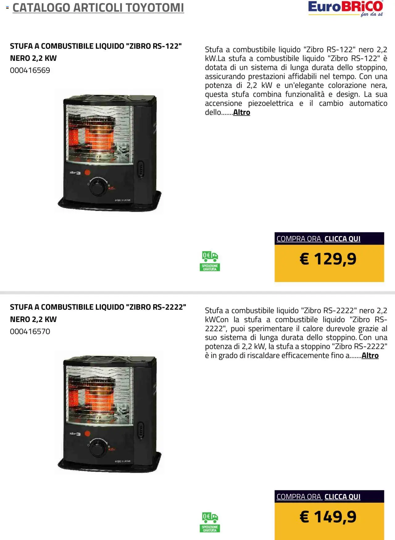 Volantino Eurobrico del 23.07.2025 | Pagina: 2 | Prodotti: Stufa