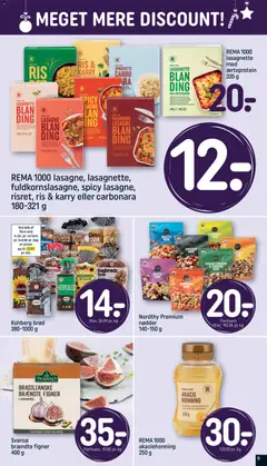 REMA 1000 lasagne, lasagnette, fuldkornslasagne, spicy lasagne, risret, ris & karry eller carbonara, Lasagne in various flavors: lasagne, lasagnette, fuldkornslasagne, spicy lasagne, risret, ris & karry eller carbonara. gyldig fra 30.11.2025 | Side: 9