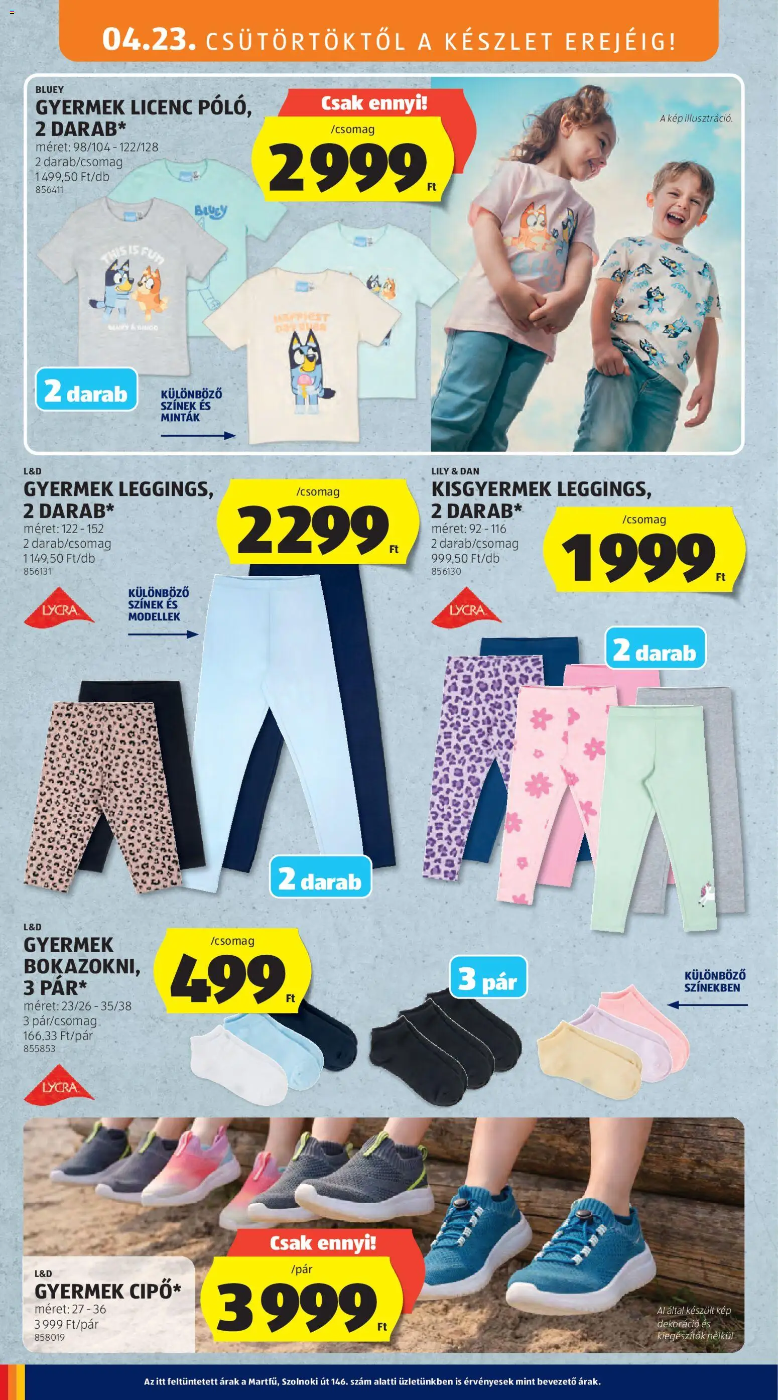 Aldi akciós ujság - amely érvényes a következő dátumtól: 23.04.2026 | Oldal: 18 | Termékek: Dekoráció, Leggings
