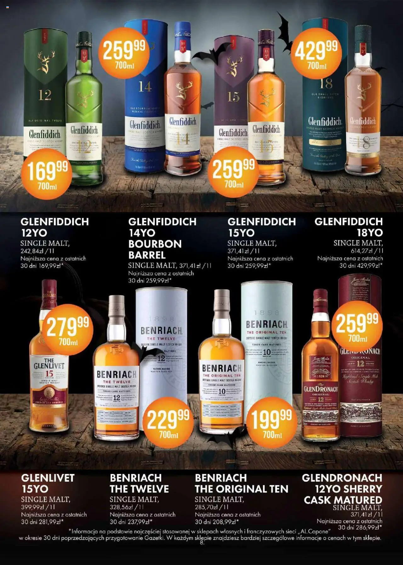 Al.Capone Gazetka od 13.10.2025 | Strona: 8 | Produkty: Bourbon, Blender, Whisky