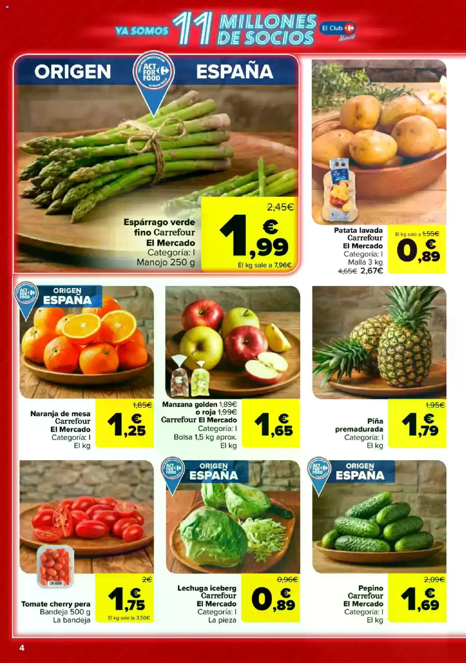 Carrefour folleto │ válido desde el 23.04.2026 | Página: 4 | Productos: Manzana, Manta, Bolsa, Bandeja