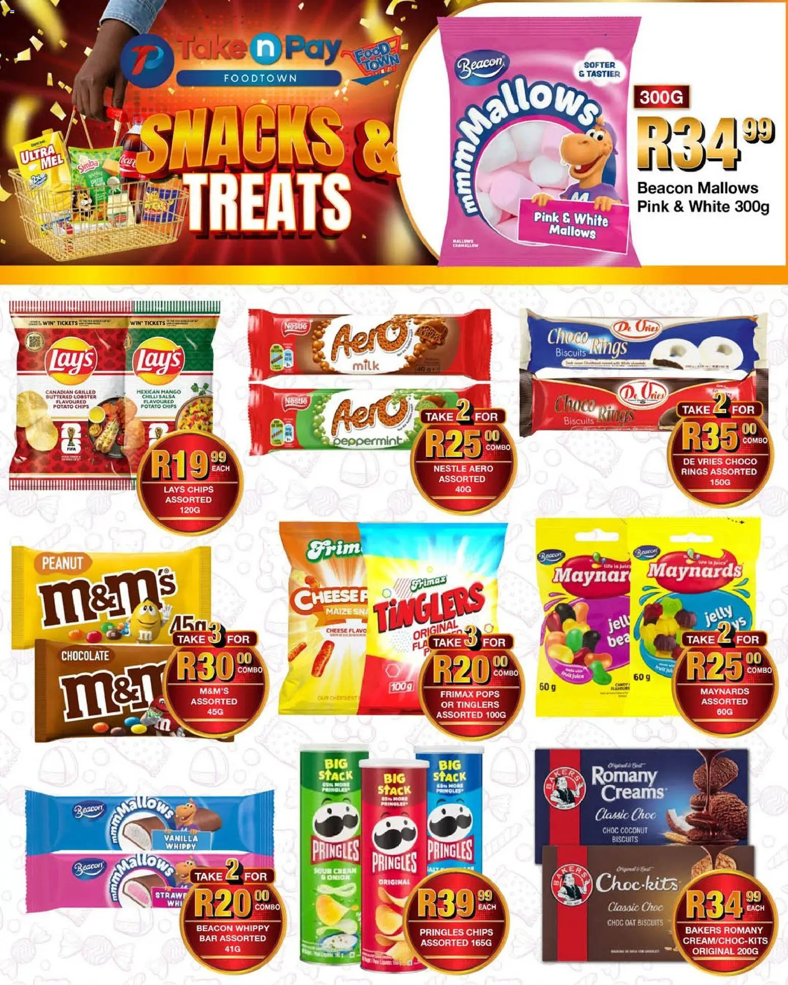 New Take n Pay catalogue – valid from 27.04.2026 | Page: 4 | Products: Cheese, Biscuits, Chips, Cream
