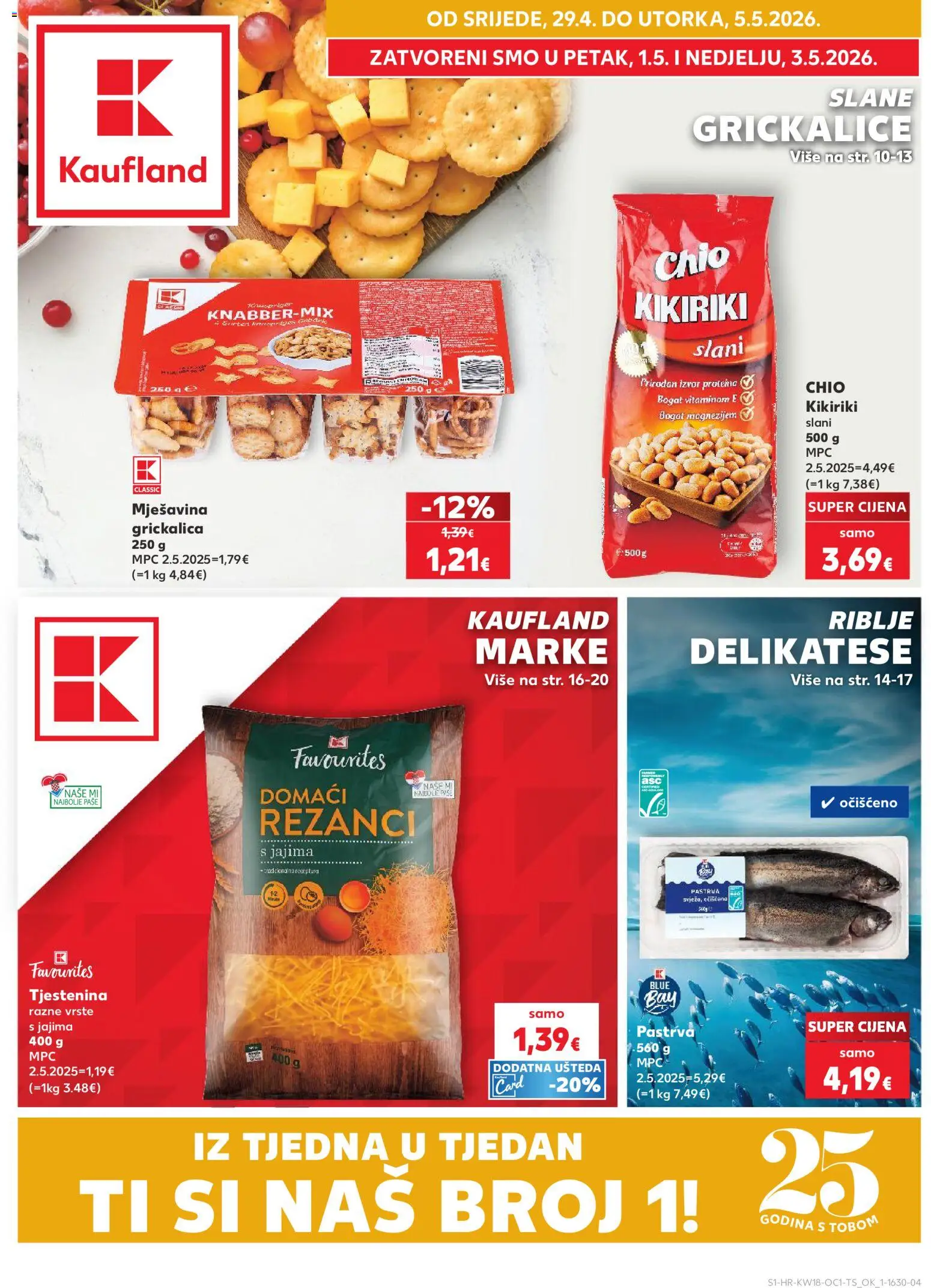 Kaufland HR akciós ujság - amely érvényes a következő dátumtól: 29.04.2026 | Oldal: 1
