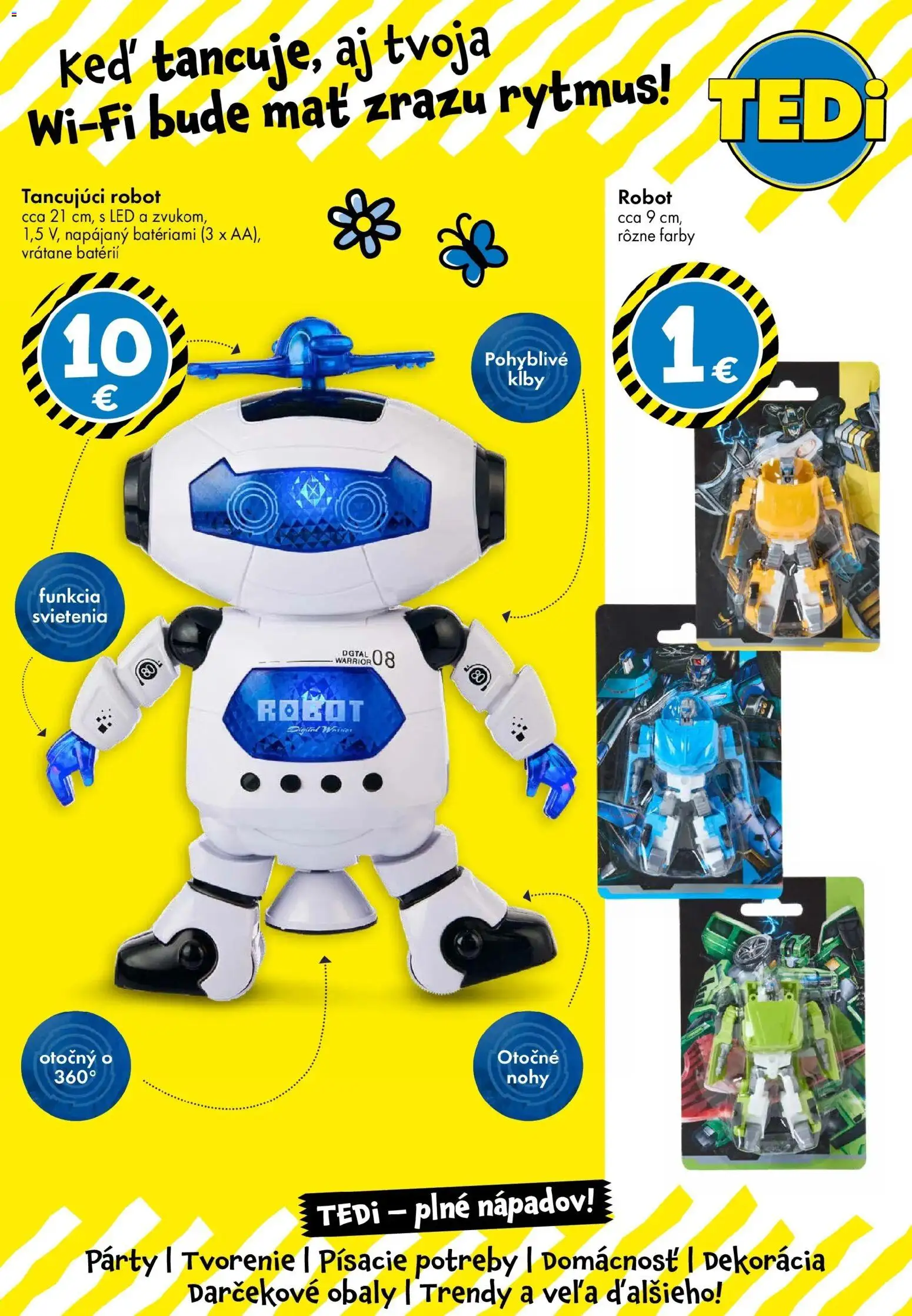 Nové TEDi akcie – leták je platný od 13.03.2026 | Strana: 15 | Produkty: Robot, Led