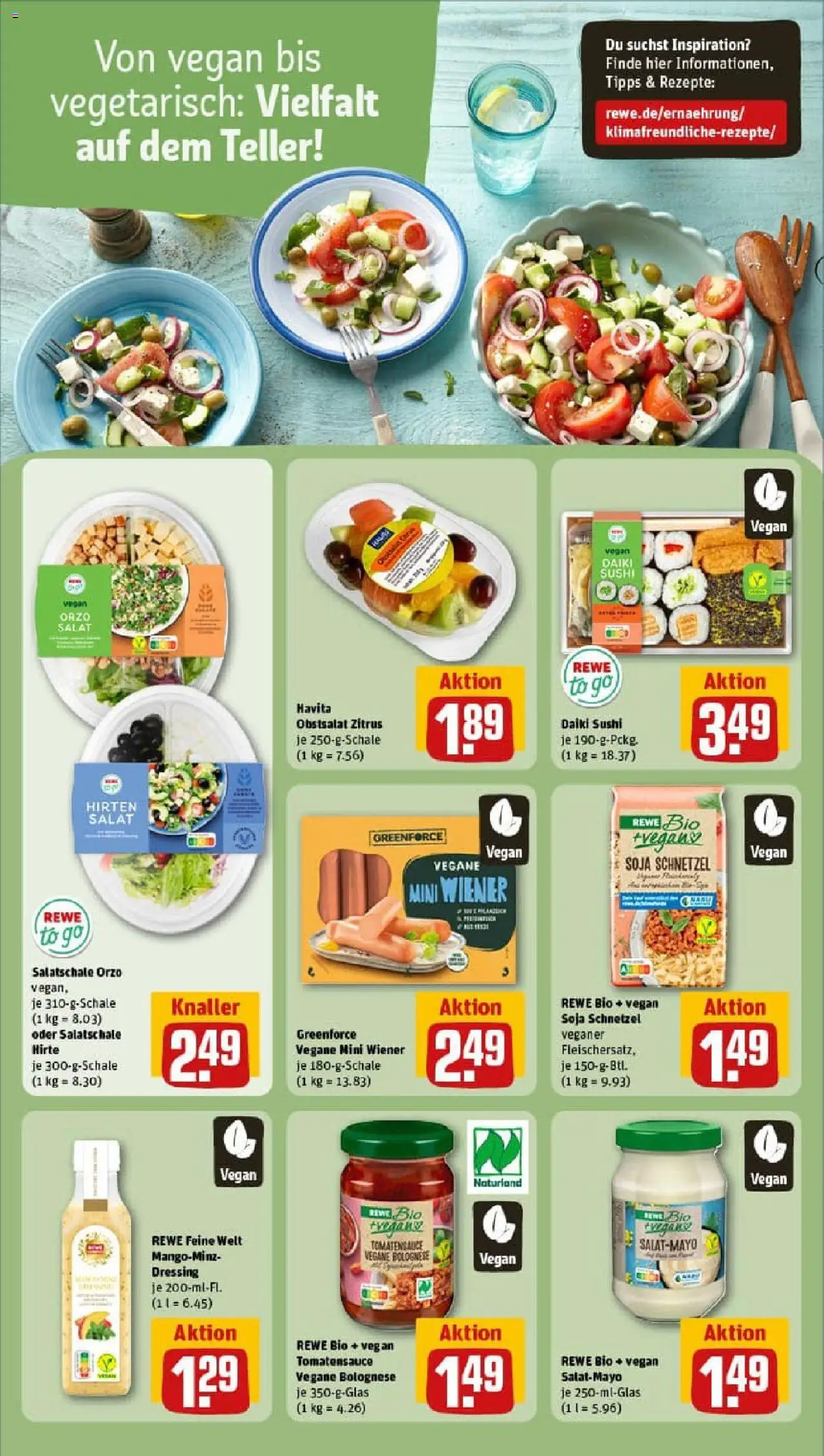 Rewe prospekt Mühlhausen	 - gültig ab dem 06.07.2025 | Seite: 14 | Produkte: Dressing, Mayonnaise, Salat