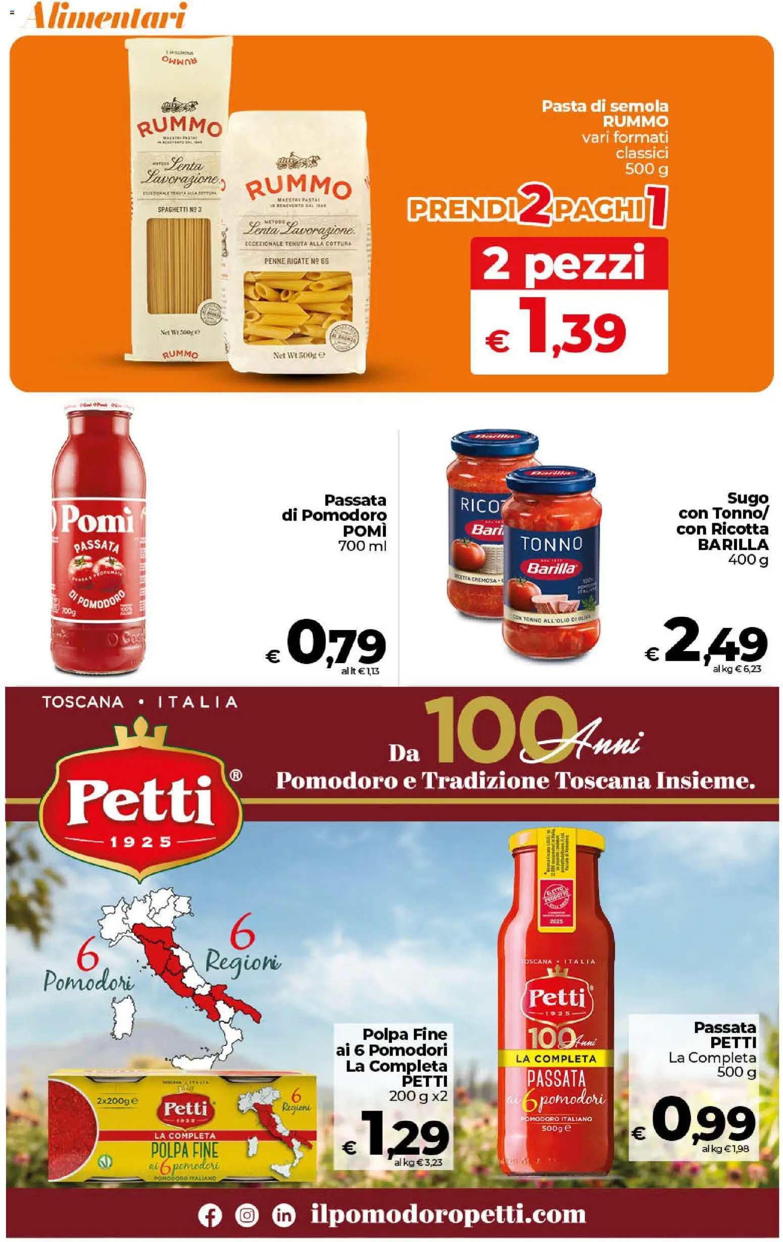 Volantino Ipercoop del 24.02.2026 | Pagina: 30 | Prodotti: Pasta, Tonno, Ricotta, Penne
