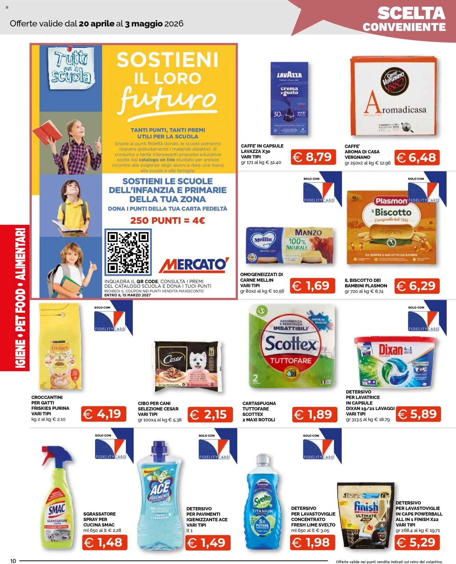 Volantino Mercatò del 20.04.2026 | Pagina: 10 | Prodotti: Crema, Caffè, Lime, Lavazza