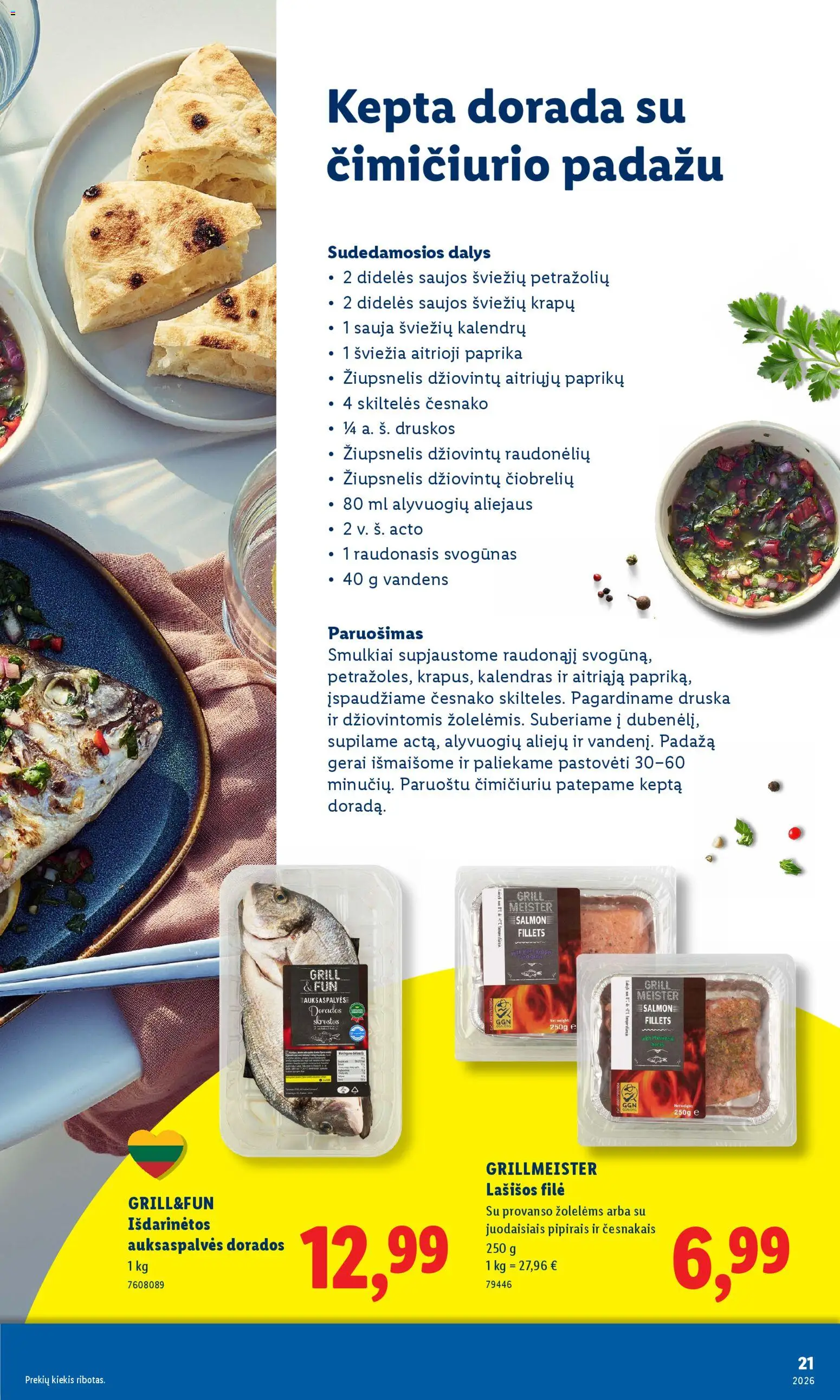 LIDL akcijos nuo 06.04.2026 | Puslapis: 21 | Prekių: Paprika, Lašišos, Druska