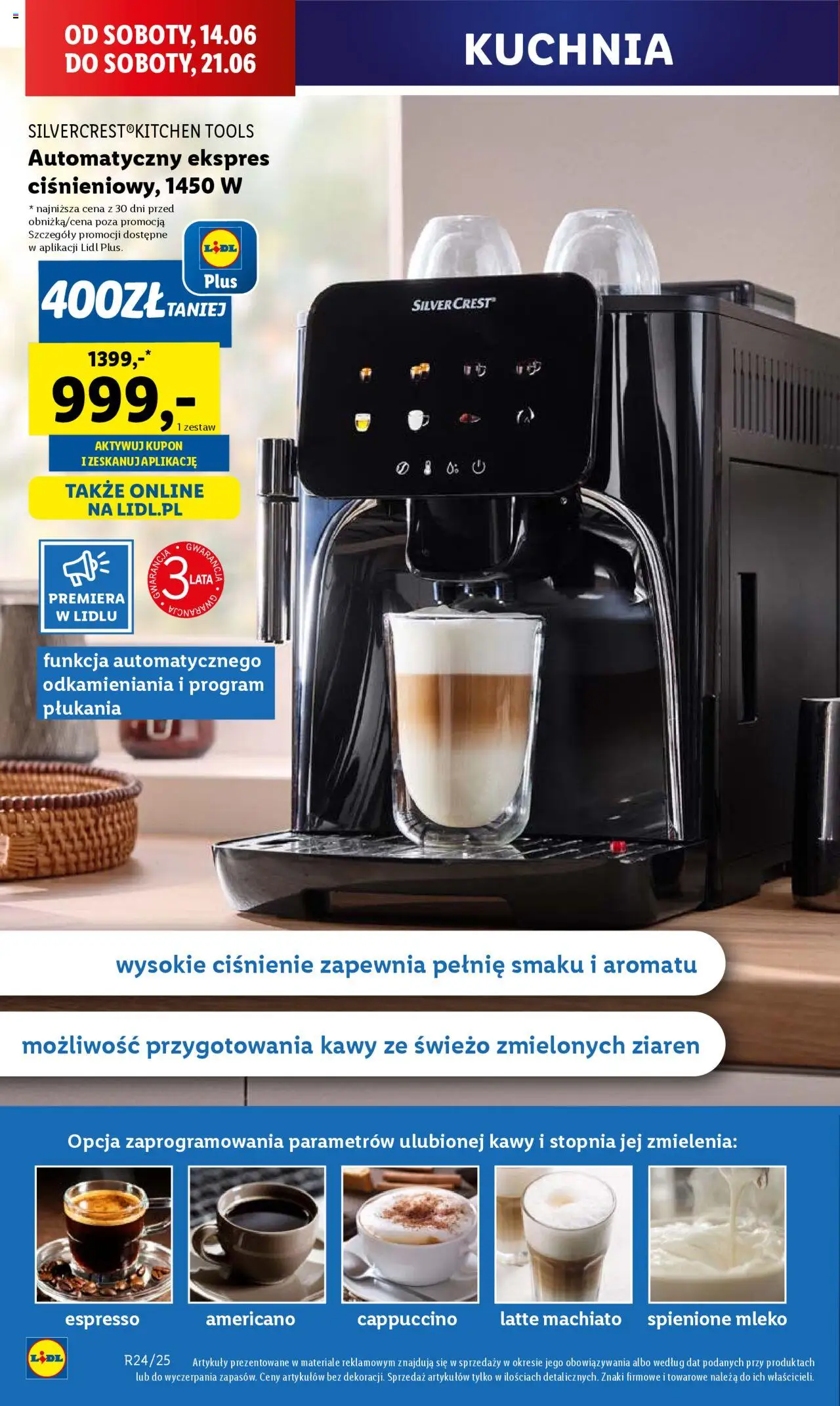 Lidl Gazetka od 12.06.2025 | Strona: 16 | Produkty: Cappuccino, Mleko
