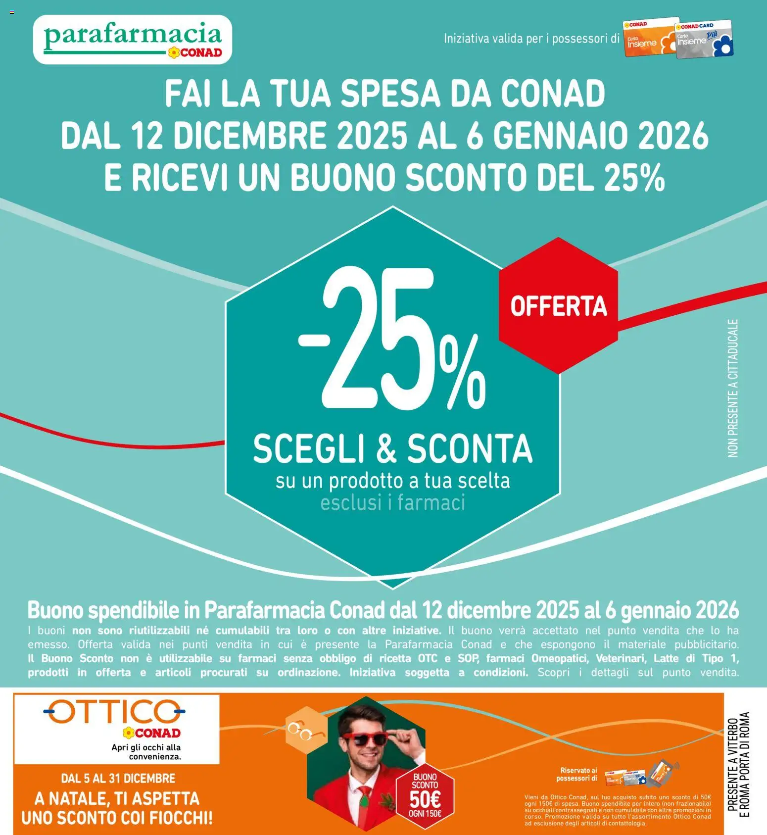 Volantino Spazio Conad del 10.12.2025 | Pagina: 27 | Prodotti: Fiocchi, Latte, Occhiali