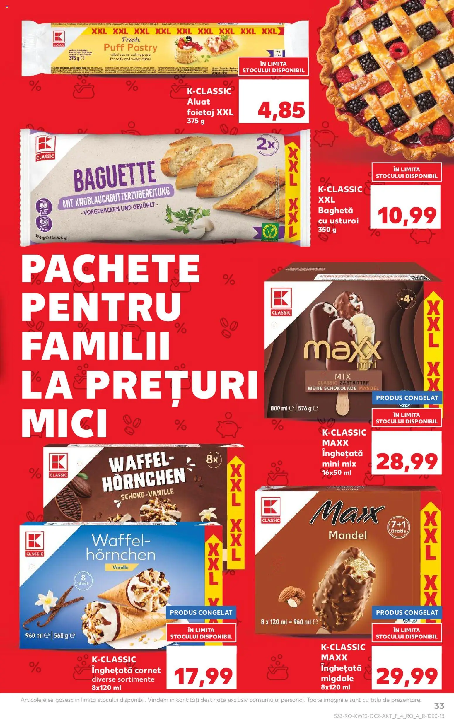 Kaufland RO akciós ujság - amely érvényes a következő dátumtól: 04.03.2026 | Oldal: 33 | Termékek: Puff
