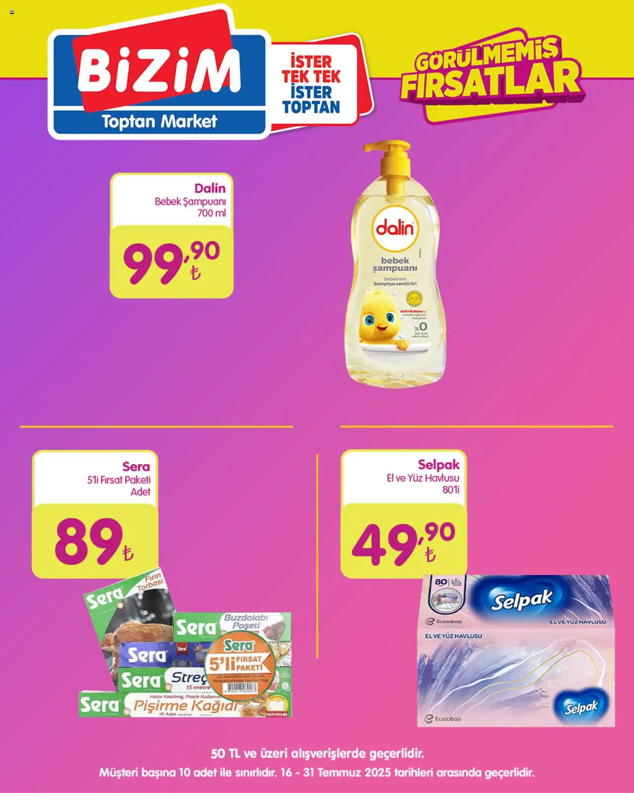 Bizim Toptan Görülmemiş Fırsatlar - 16.07.2025 tarihinden itibaren geçerlidir | Sayfa: 2 | Ürünler: Buzdolabı, Fırın, Yüz havlusu