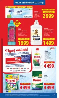 Lidl Akciós újság - amely érvényes a következő dátumtól: 19.02.2026 | Oldal: 15