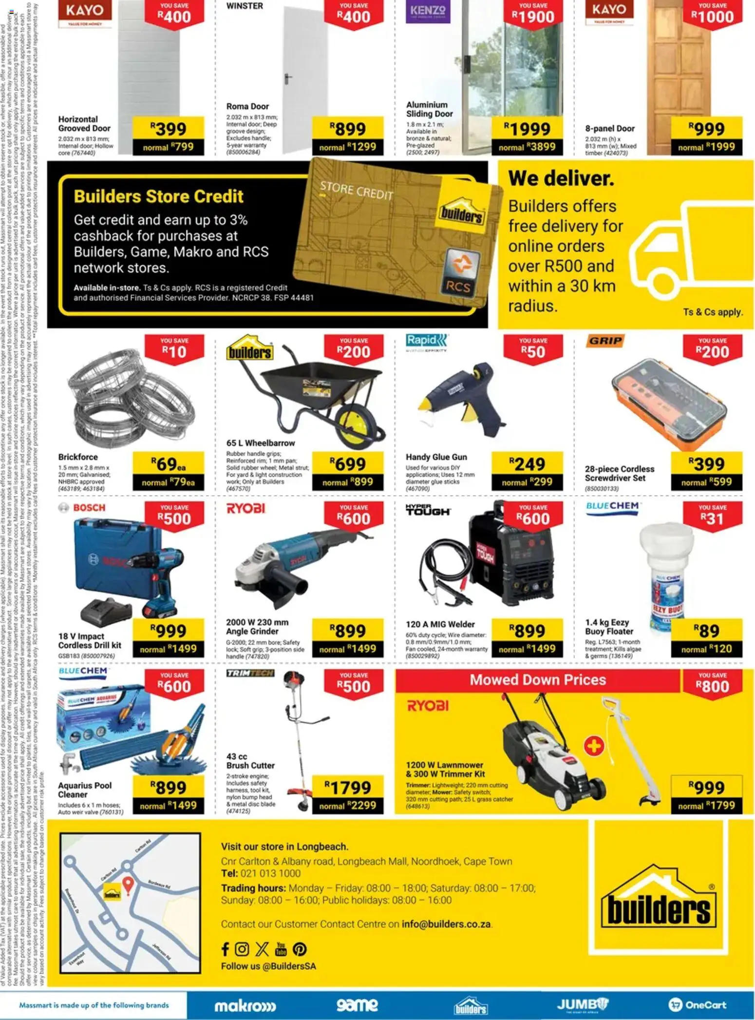 New Builders catalogue – valid from 23.04.2026 | Page: 4 | Products: Cable, Drill, Wheelbarrow, Valve