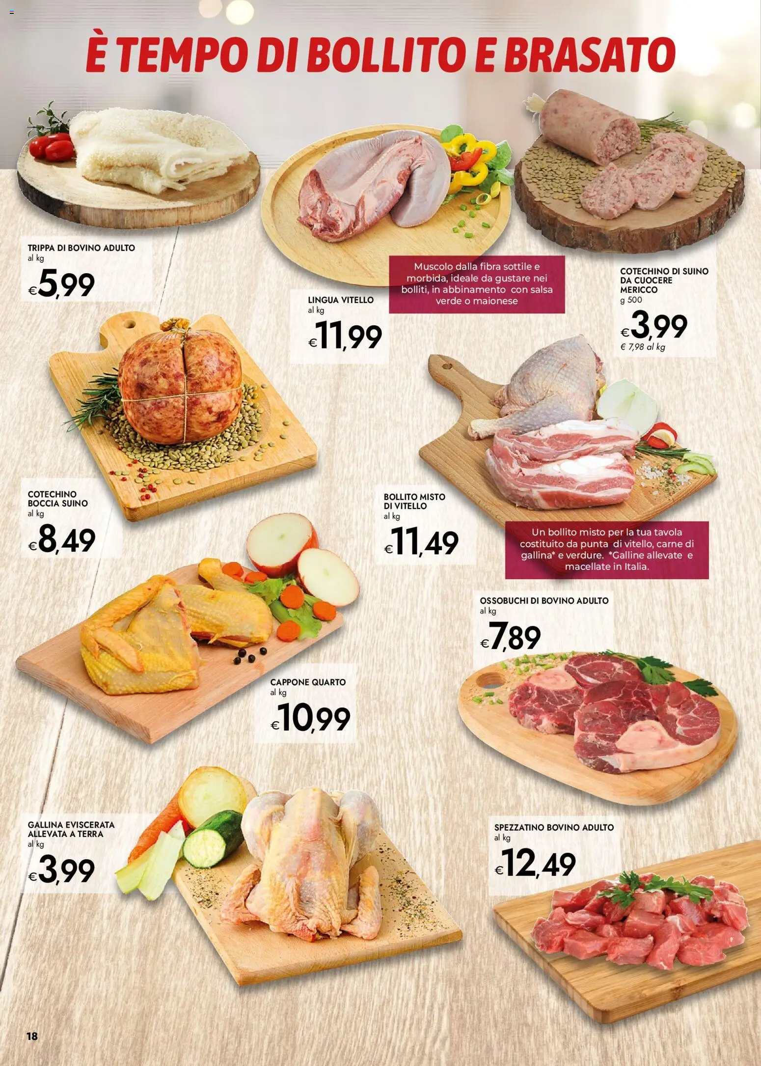 Volantino bennet del 02.01.2026 | Pagina: 18 | Prodotti: Salsa, Vitello, Cotechino, Terra