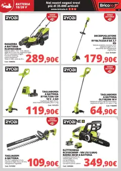 Anteprima del volantino Brico io volantino Macchine da giardino valido a partire dal 30.03.2026 | Pagina: 8 | Prodotti: Tagliasiepi, Rasaerba, Decespugliatore, Batteria