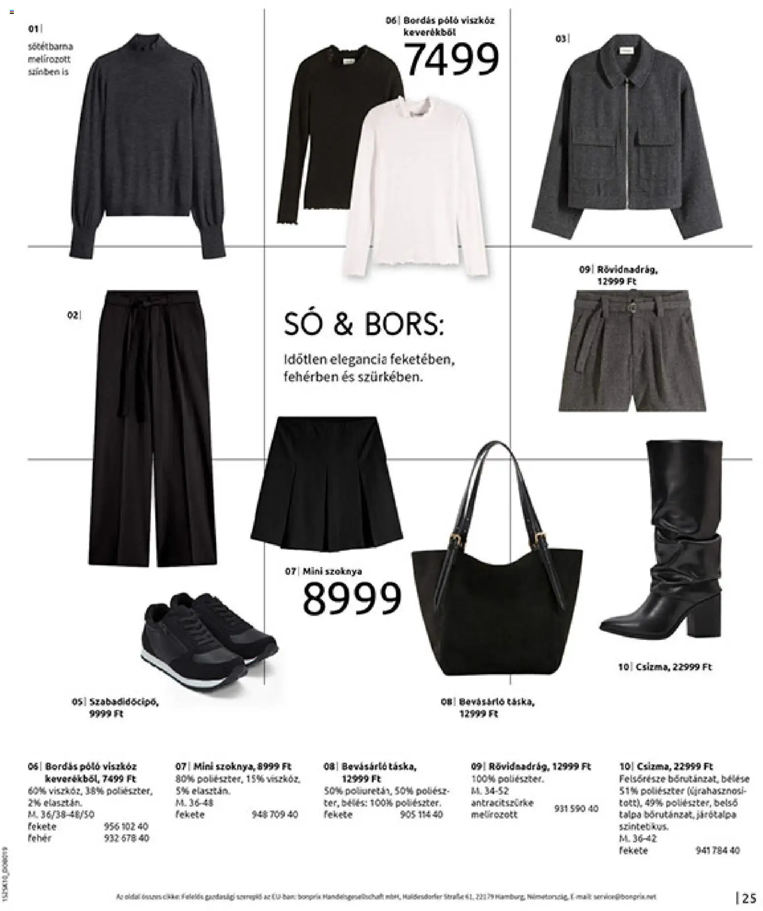 Bonprix akciós ujság - amely érvényes a következő dátumtól: 04.11.2025 | Oldal: 27 | Termékek: Szoknya, Só, Bors