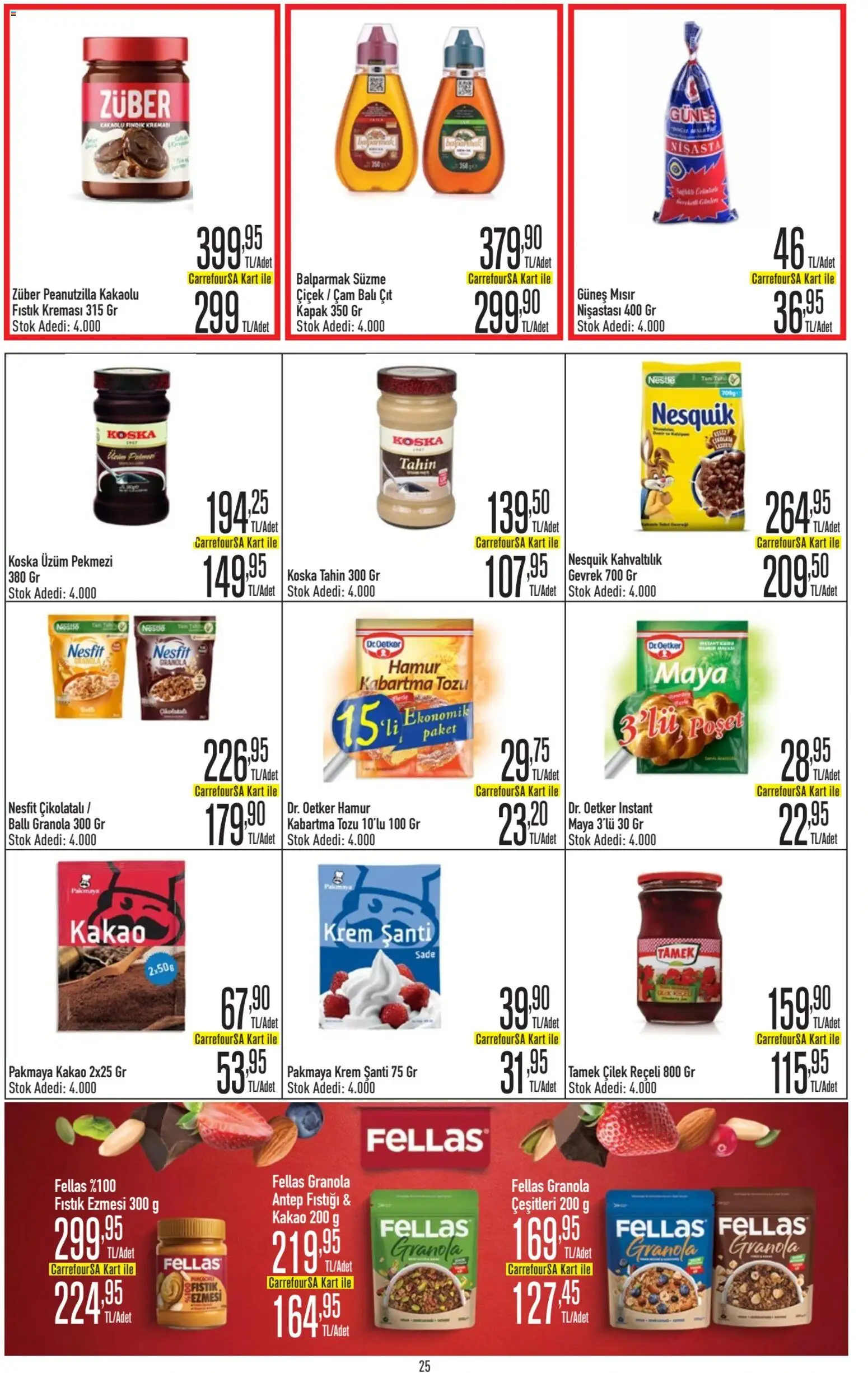 CarrefourSA Katalog - 09.03.2026 tarihinden itibaren geçerlidir | Sayfa: 25 | Ürünler: Gevrek, Krem, Üzüm, Mısır