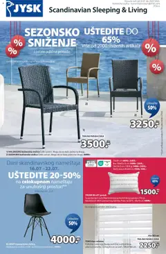 Jysk katalog - pregled Jysk kataloga - važi od 16.07.2025