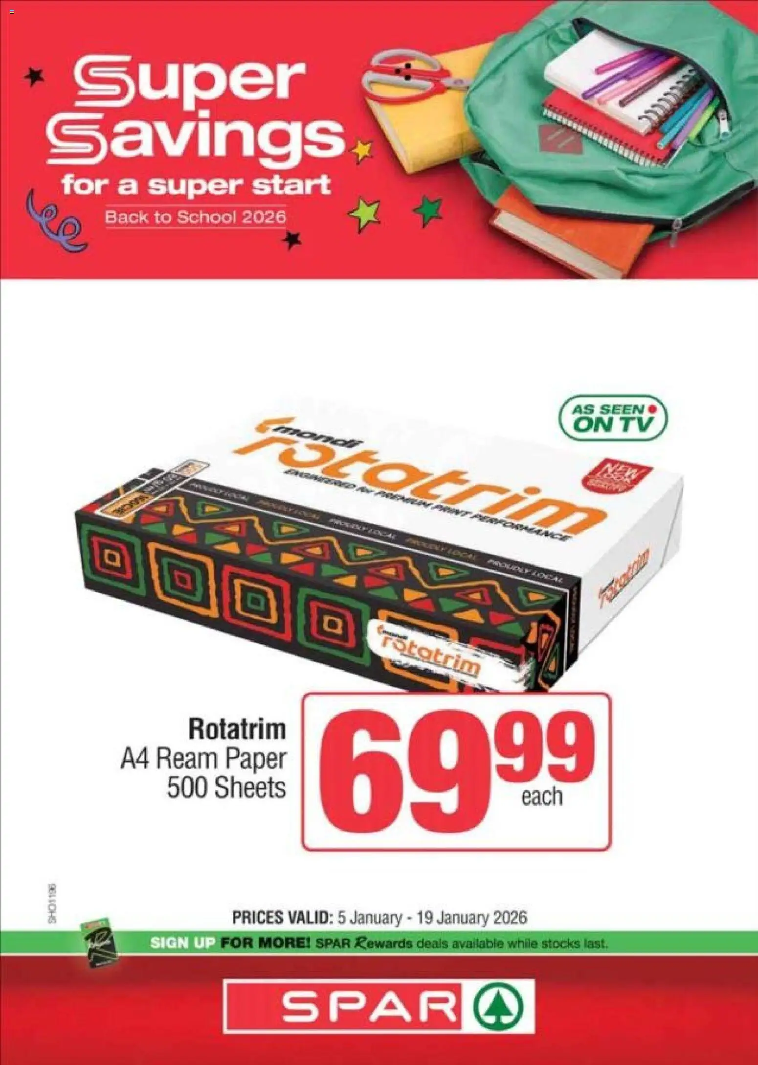 New KWIKSPAR catalogue – valid from 05.01.2026 | Page: 9 | Products: TV, Paper