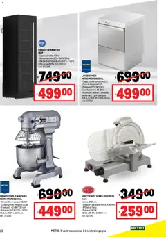 Anteprima del volantino Volantino Metro	 valido a partire dal 22.01.2026 | Pagina: 37 | Prodotti: Impastatrice, Affettatrice, Portaposate