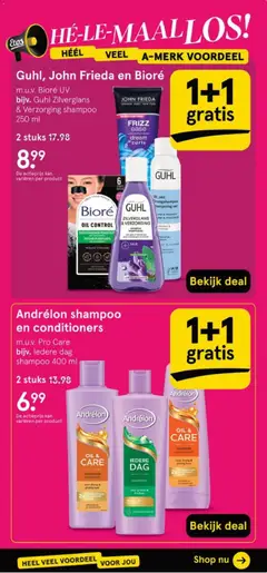 Guhl Zilverglans & Verzorging Shampoo, Shampoo voor grijs of blond haar - Voorbeeld van een folder van Etos, geldig van 05.01.2026 | Pagina: 7 | Producten: Haar Conditioner, Droogshampoo, Shampoo, Conditioner