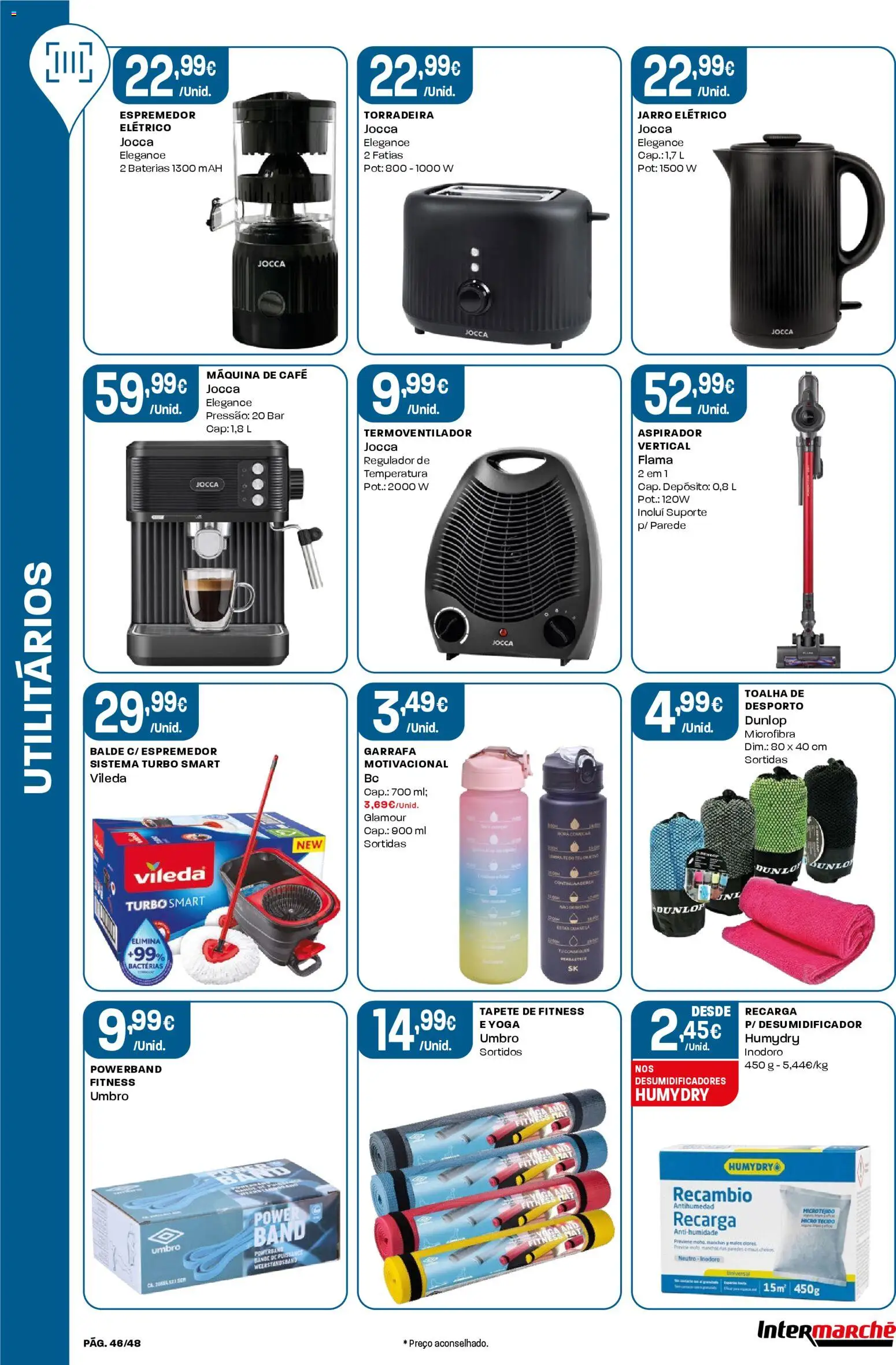 Intermarché folheto │ válido de 15.01.2026 | Página: 46 | Produtos: Balde, Torradeira, Tapete, Café