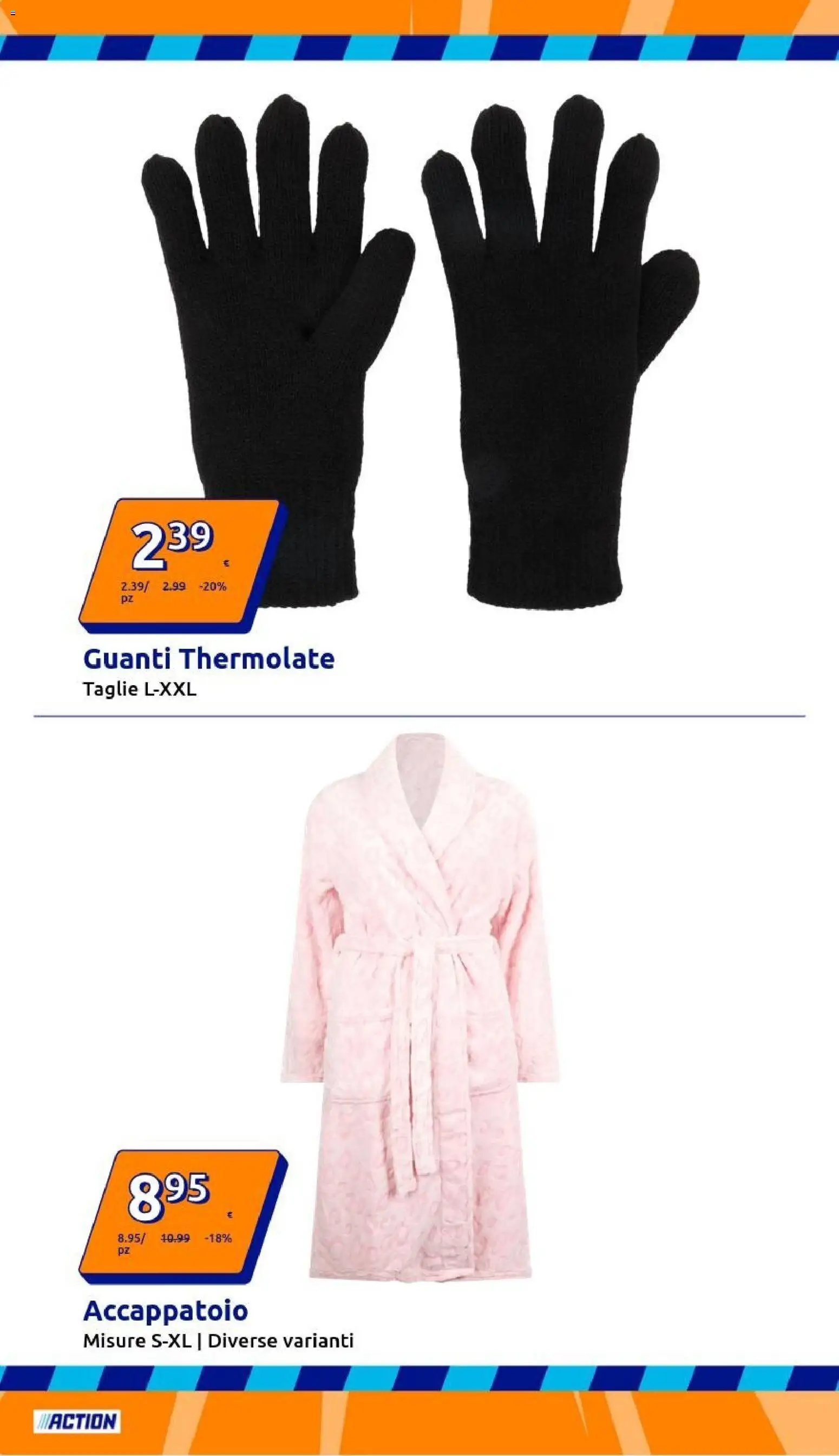 Volantino Action del 14.01.2026 | Pagina: 4 | Prodotti: Accappatoio, Guanti